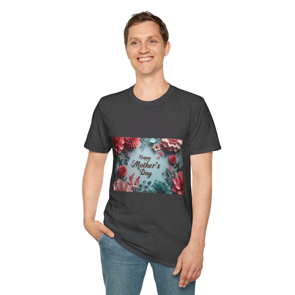 Mother's Day Floral T-Shirt — "Happy Mother's Day" Garden Bouquet Tee