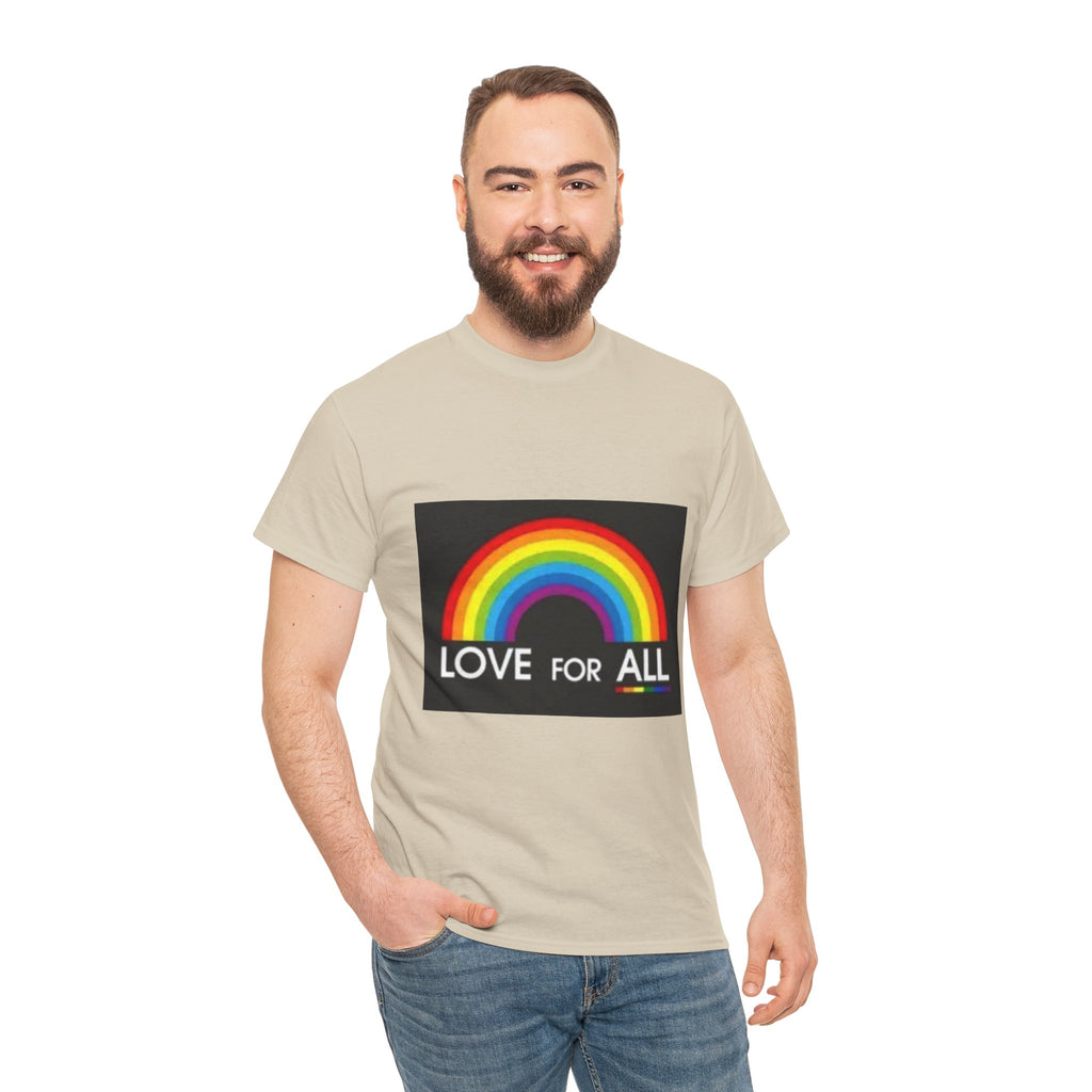 T-Shirt — 'Love For All' Rainbow Pride Tee