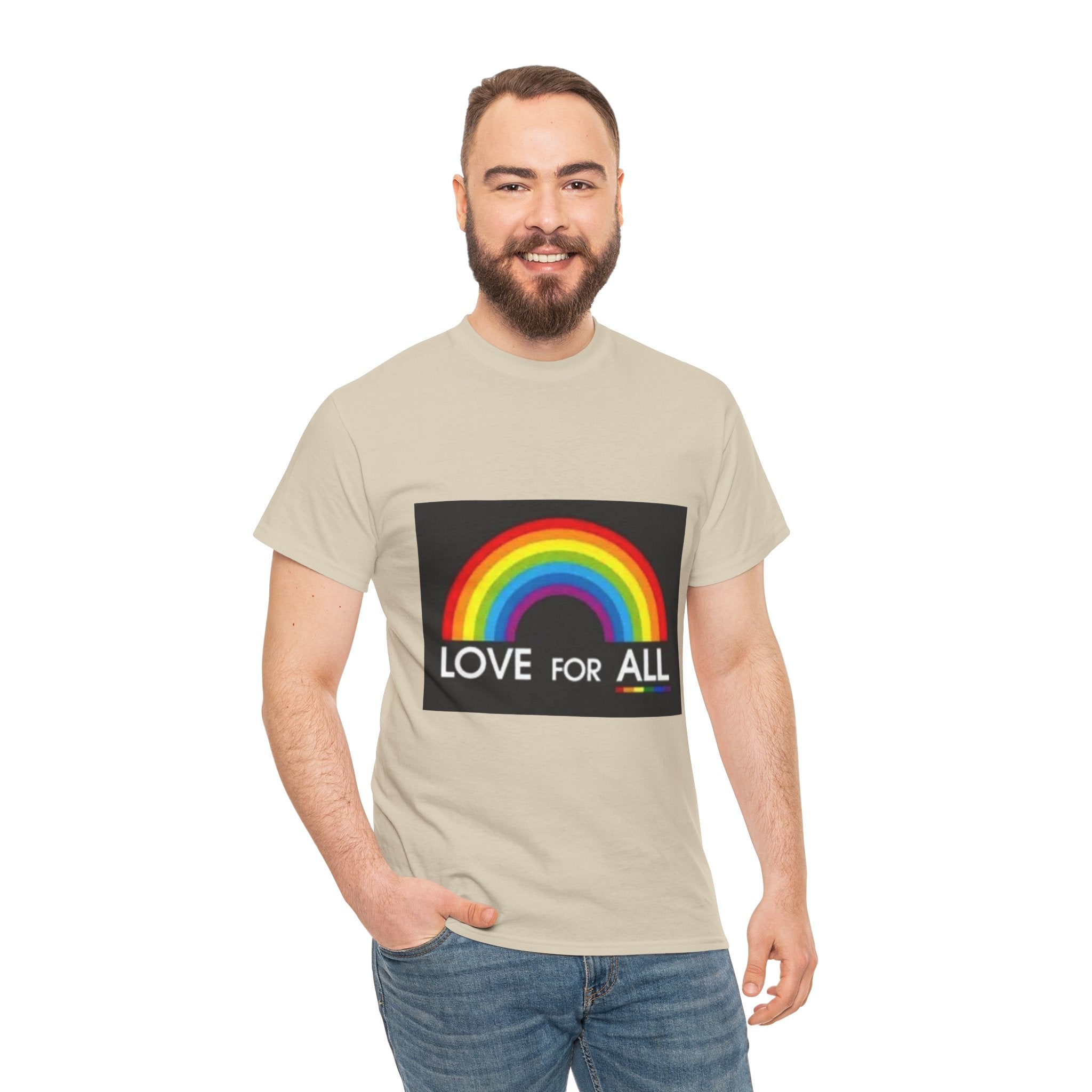 T-Shirt — 'Love For All' Rainbow Pride Tee