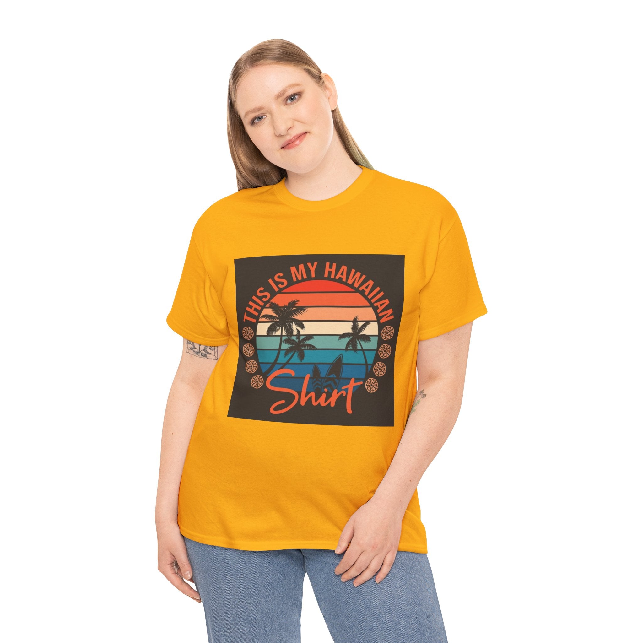 This Is My Hawaiian Shirt Tee — Vintage Sunset Palm Beach T-Shirt