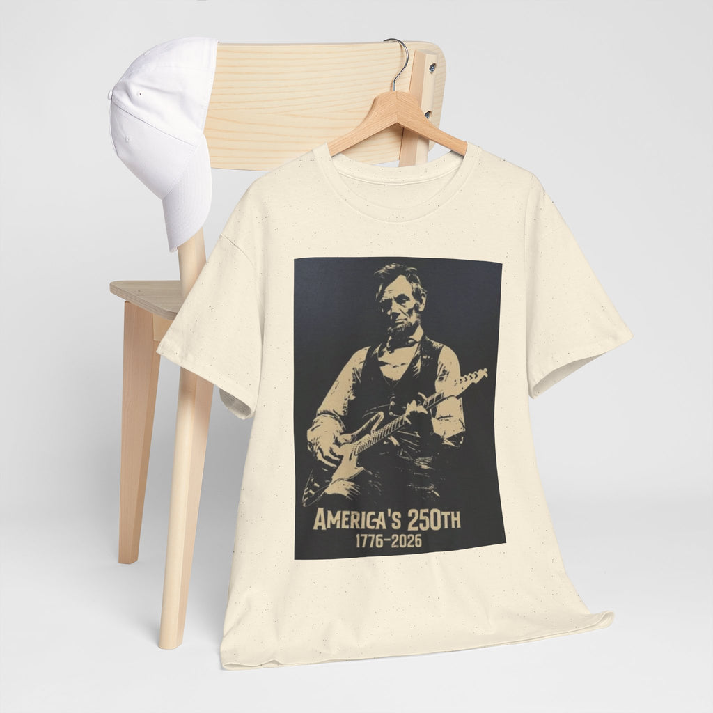 America's 250th Guitar Tee — 1776–2026 Patriotic Rock T‑Shirt