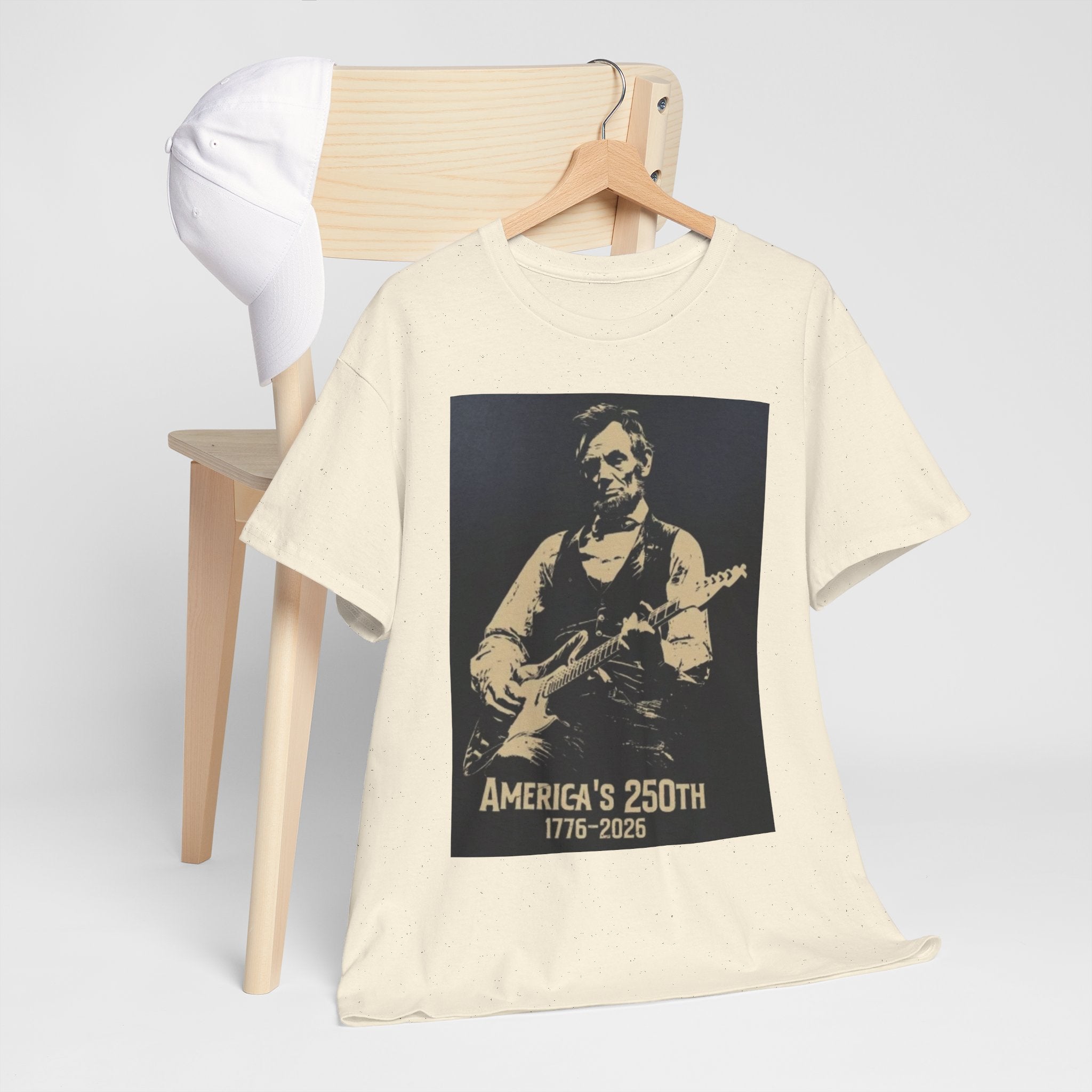 America's 250th Guitar Tee — 1776–2026 Patriotic Rock T‑Shirt