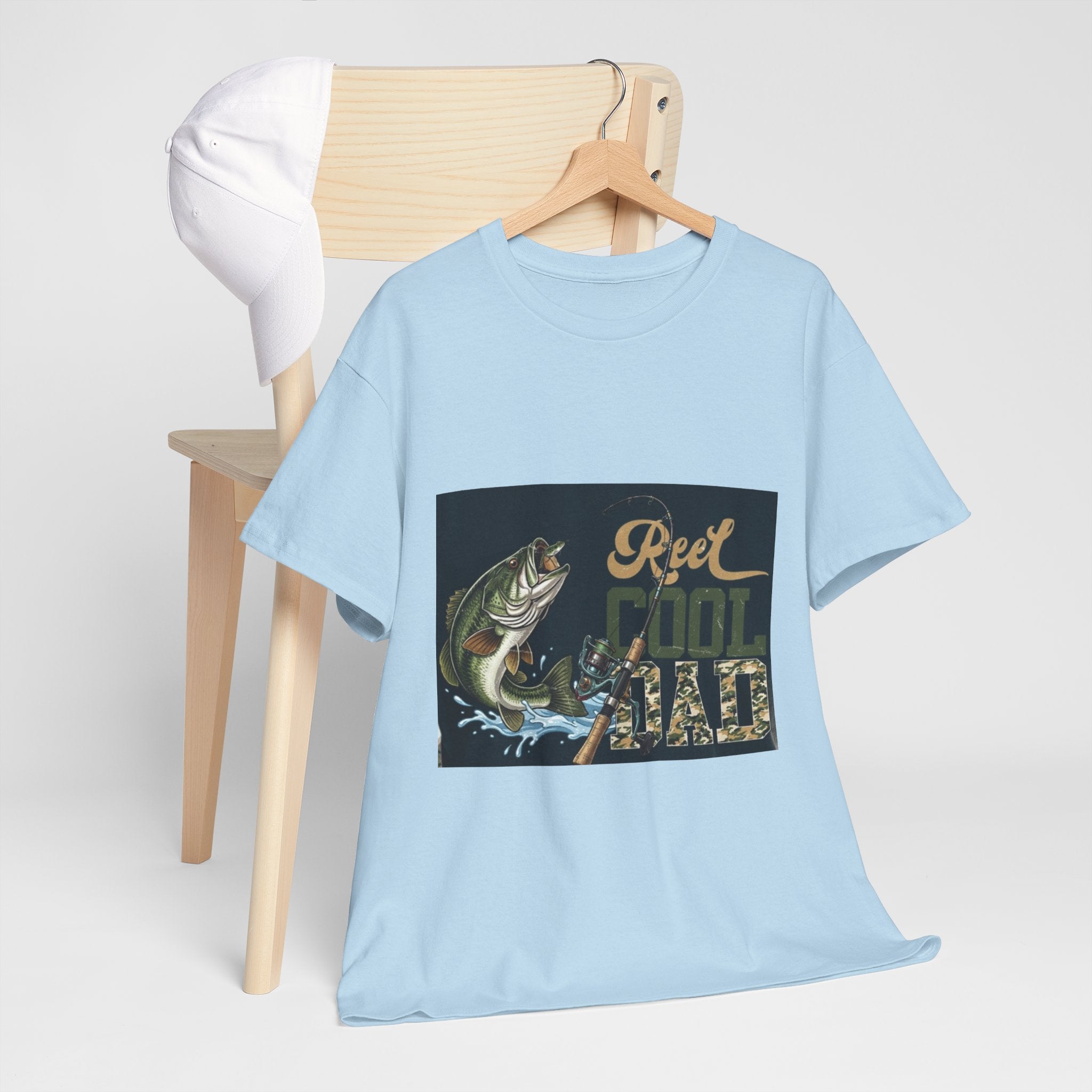Fishing T-Shirt — "Reel Cool Dad" Graphic Tee