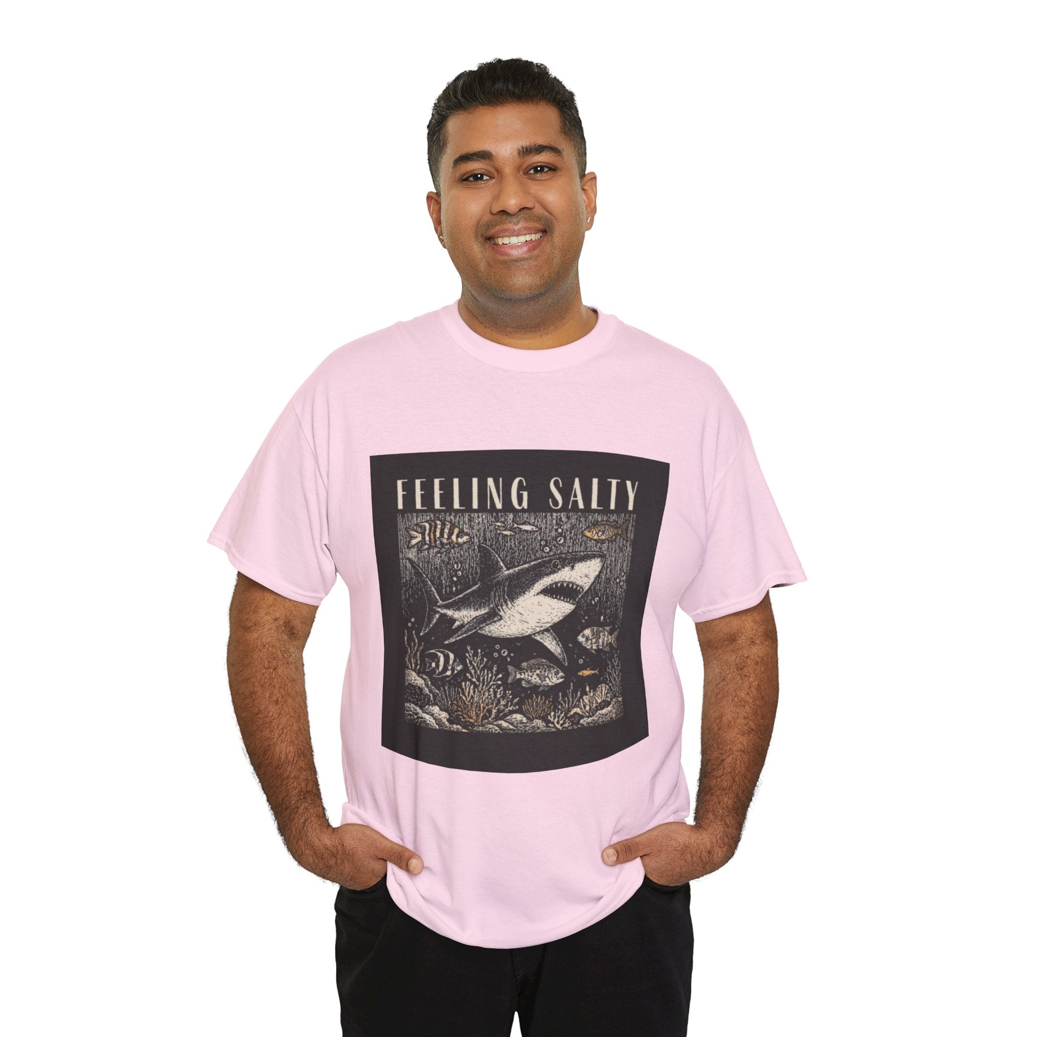 Feeling Salty Shark T-Shirt – Vintage Ocean Graphic Tee