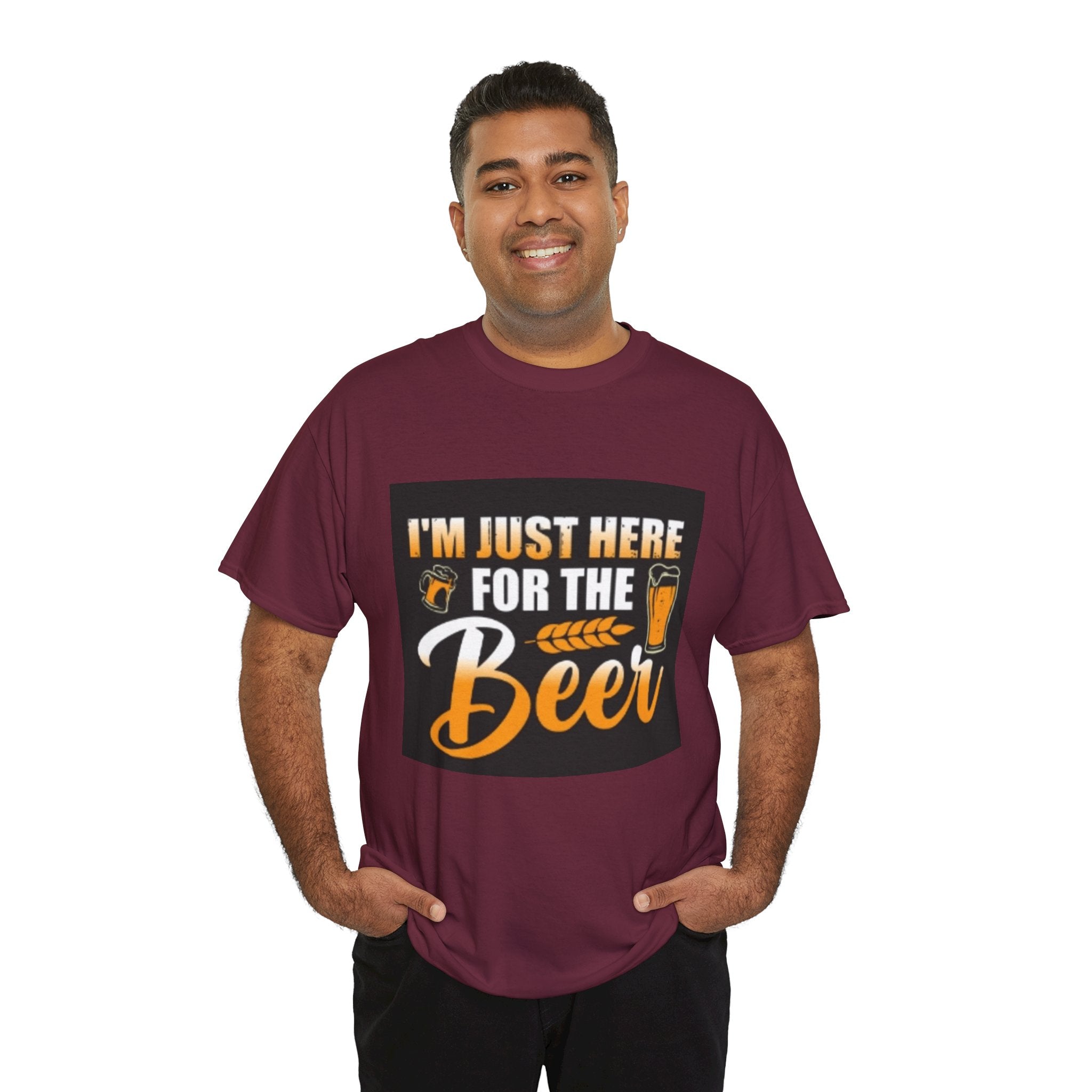 I'm Just Here for the Beer T-Shirt — Funny Beer Drinking Tee for Parties & Oktoberfest