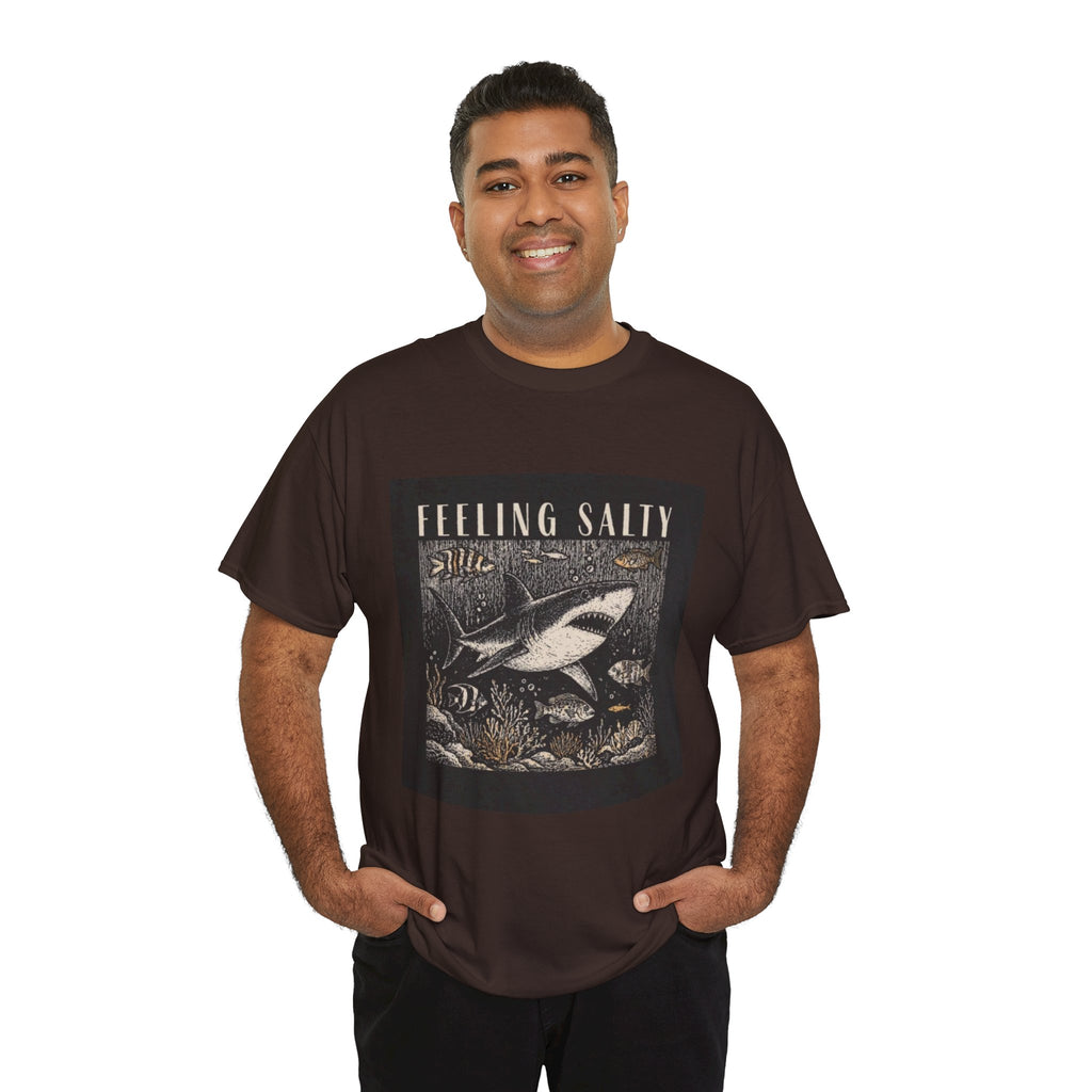Feeling Salty Shark T-Shirt – Vintage Ocean Graphic Tee