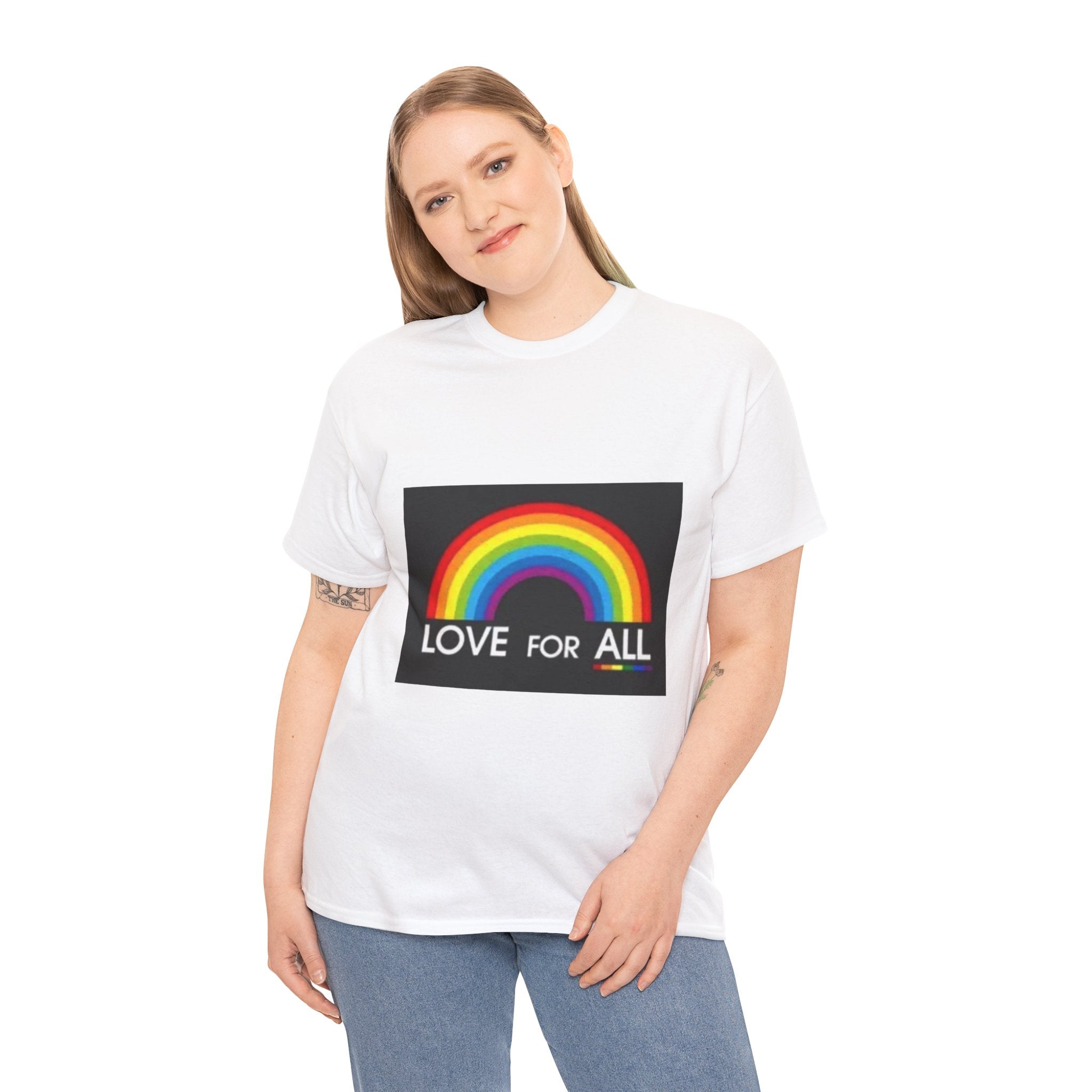 T-Shirt — 'Love For All' Rainbow Pride Tee