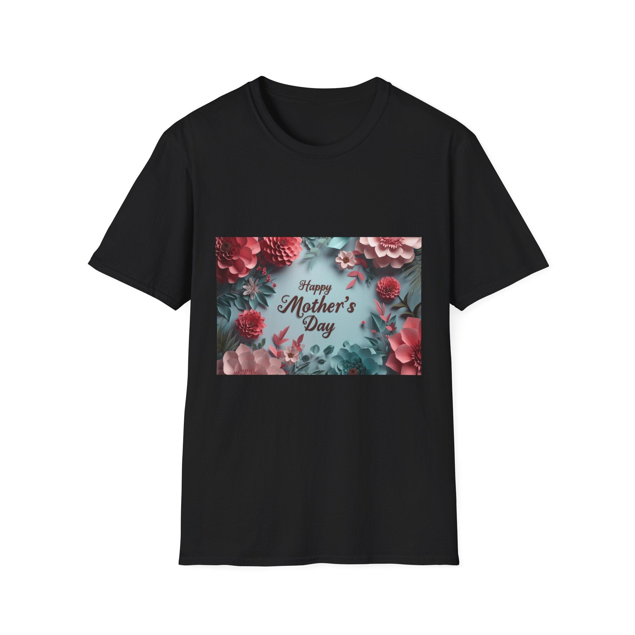 Mother's Day Floral T-Shirt — "Happy Mother's Day" Garden Bouquet Tee