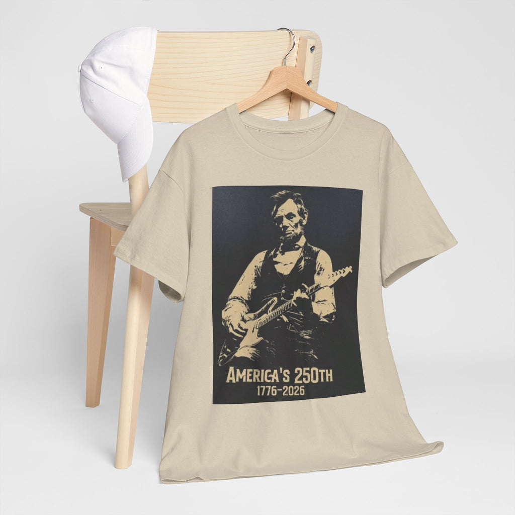 America's 250th Guitar Tee — 1776–2026 Patriotic Rock T‑Shirt