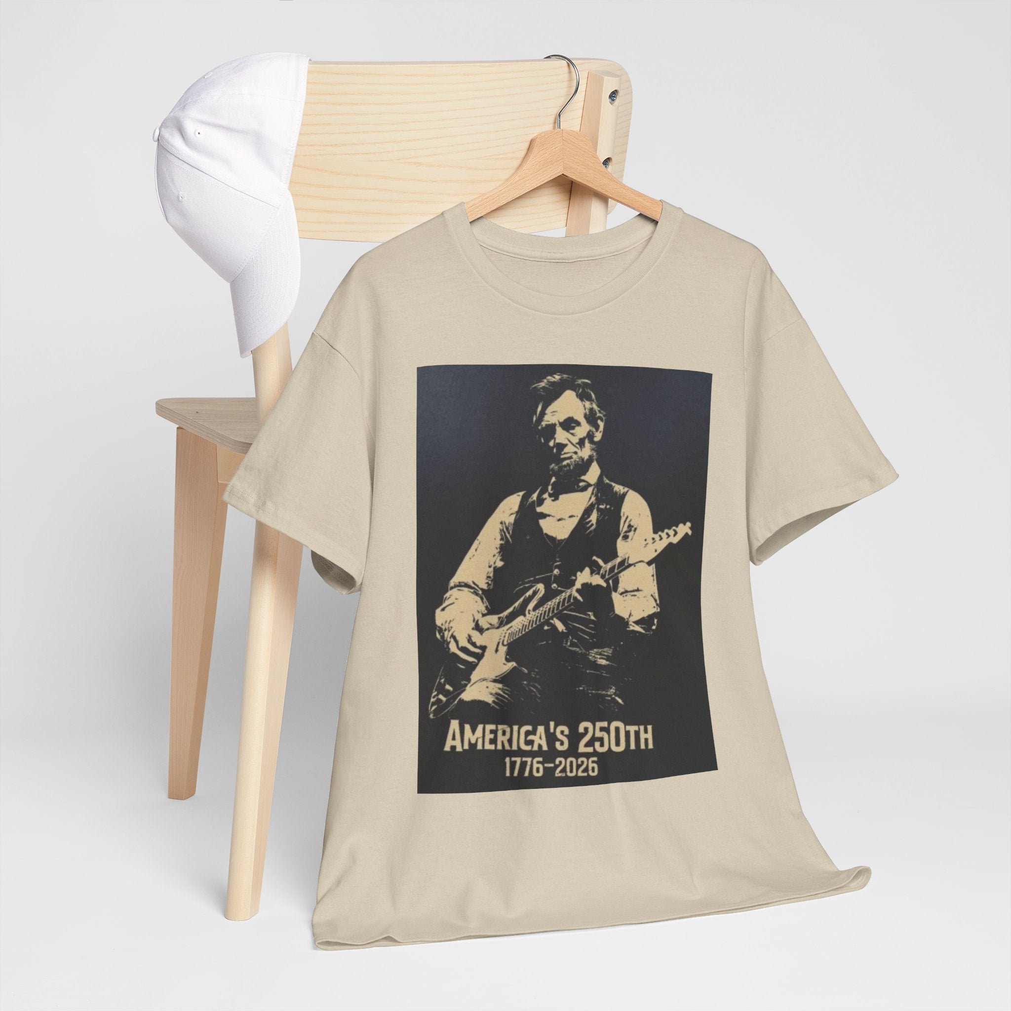 America's 250th Guitar Tee — 1776–2026 Patriotic Rock T‑Shirt