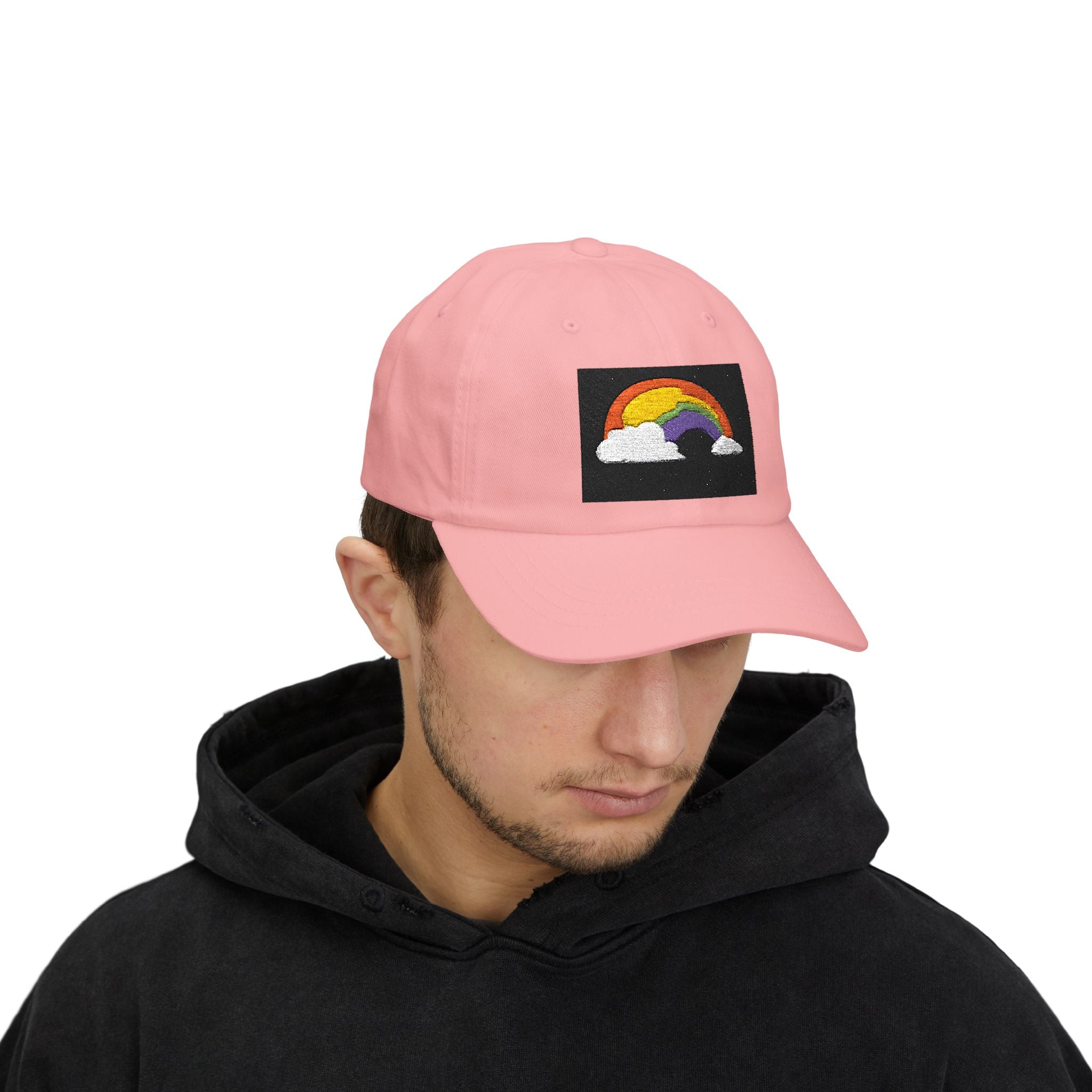 Dad Cap — Embroidered Rainbow Patch Baseball Hat