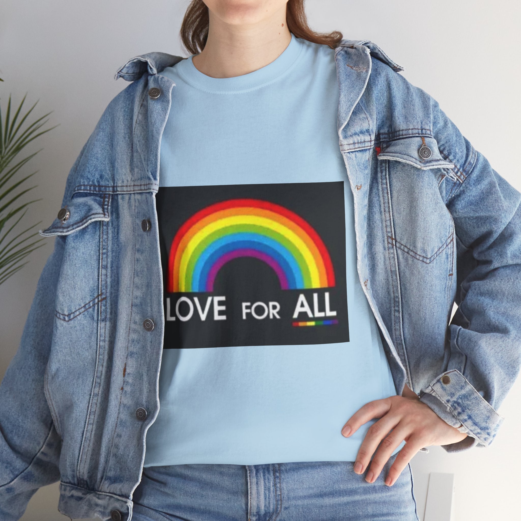 T-Shirt — 'Love For All' Rainbow Pride Tee