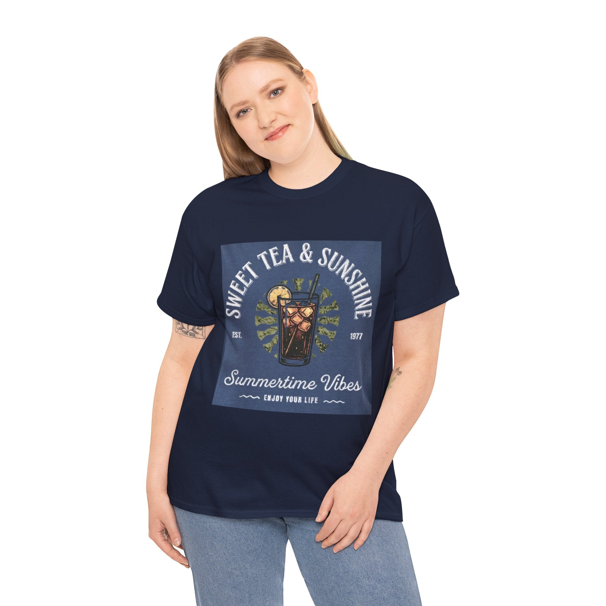 Sweet Tea & Sunshine Tee — Summertime Vibes Iced Tea Graphic T-Shirt