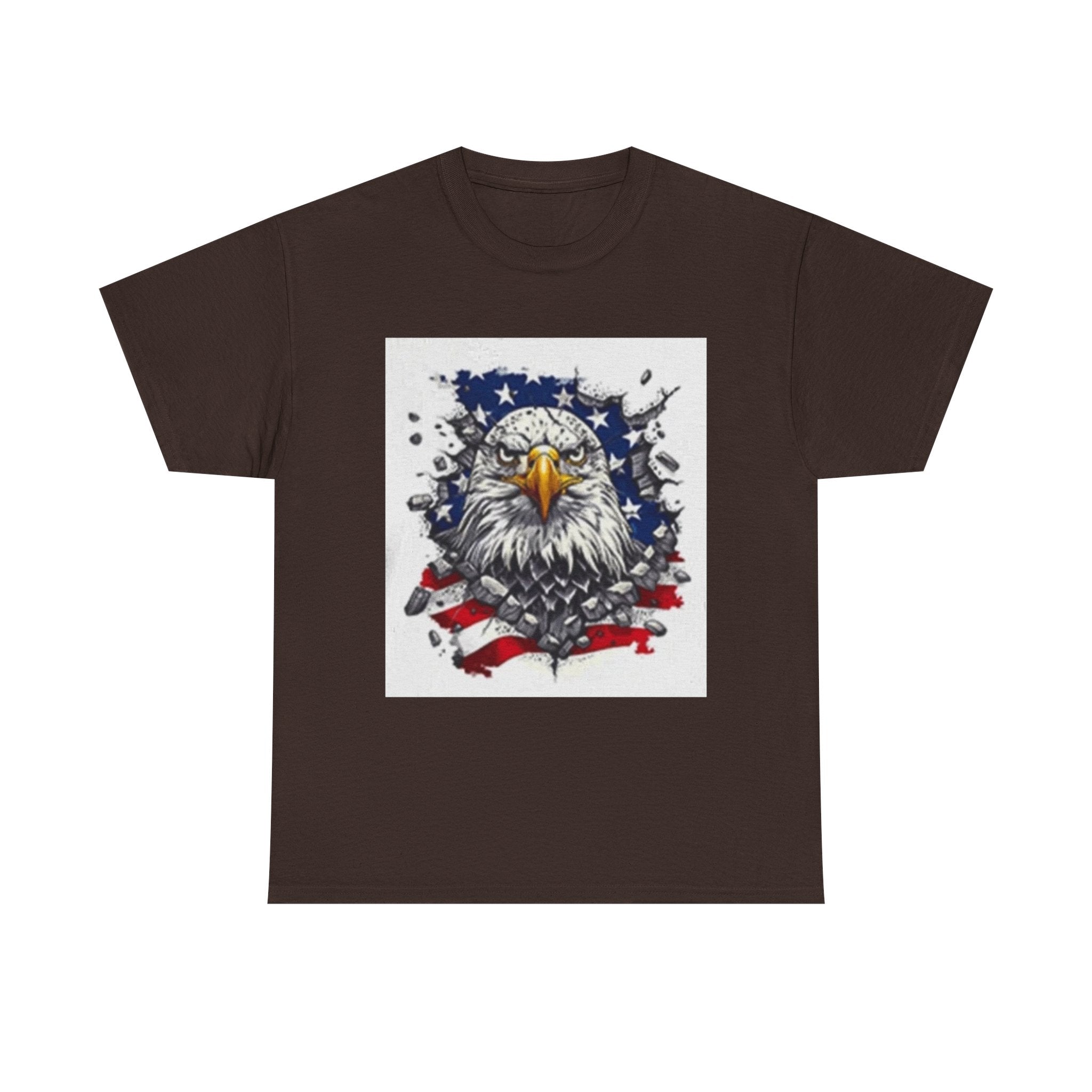 Eagle American Flag T-Shirt — Patriotic Bald Eagle Graphic Tee for 4th of July