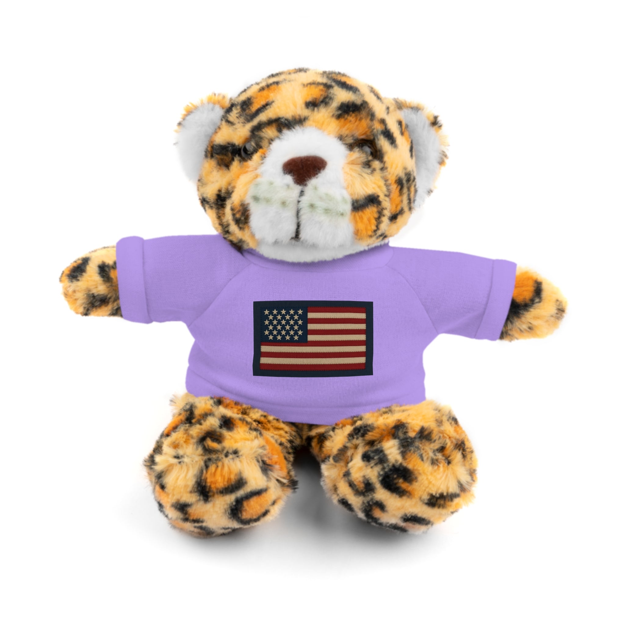 American Flag Teddy Bear with Tee — Patriotic Plush Gift