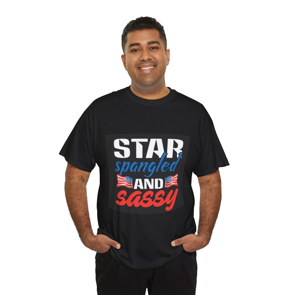 Star Spangled and Sassy Tee — Patriotic 4th of July Shirt with Flags