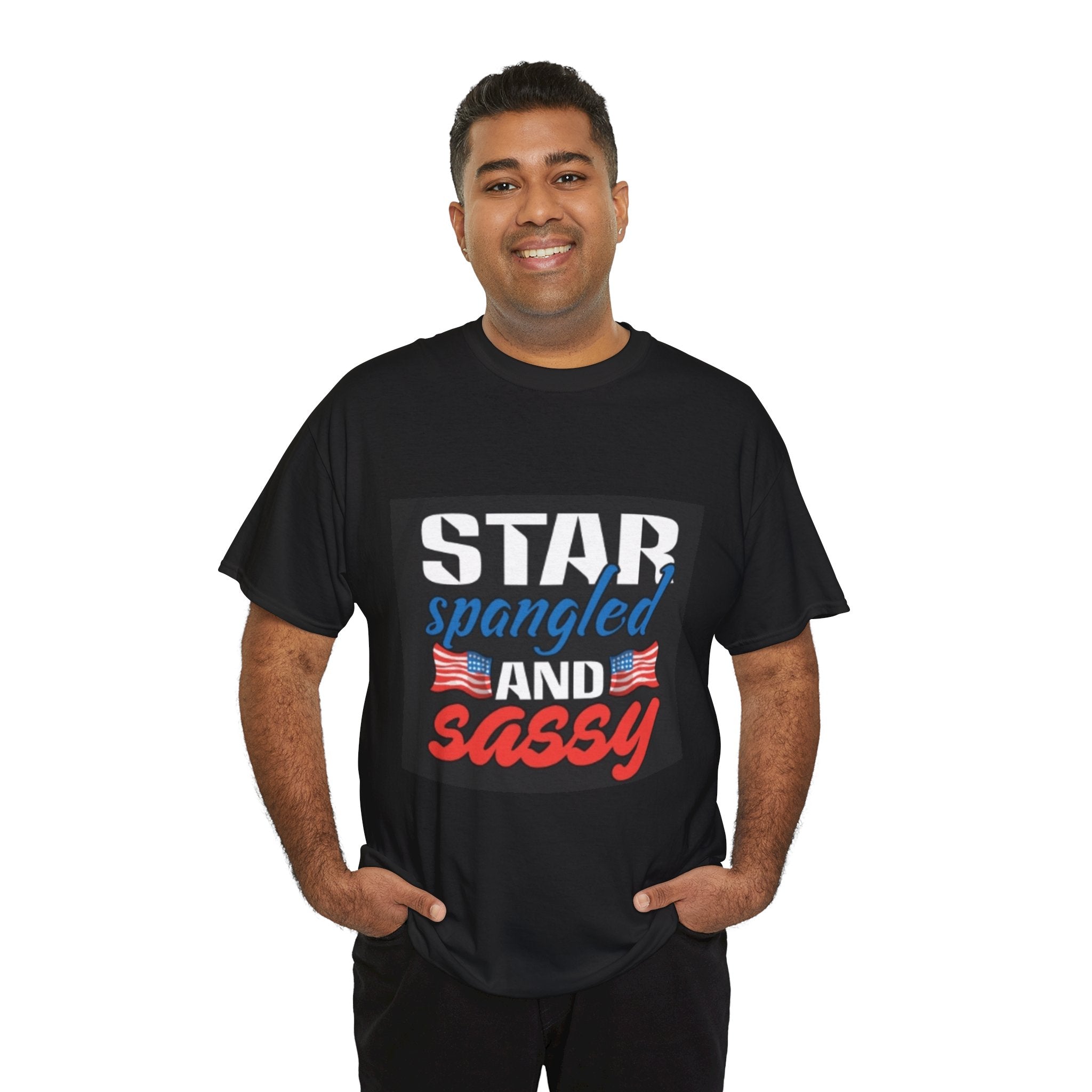 Star Spangled and Sassy Tee — Patriotic 4th of July Shirt with Flags