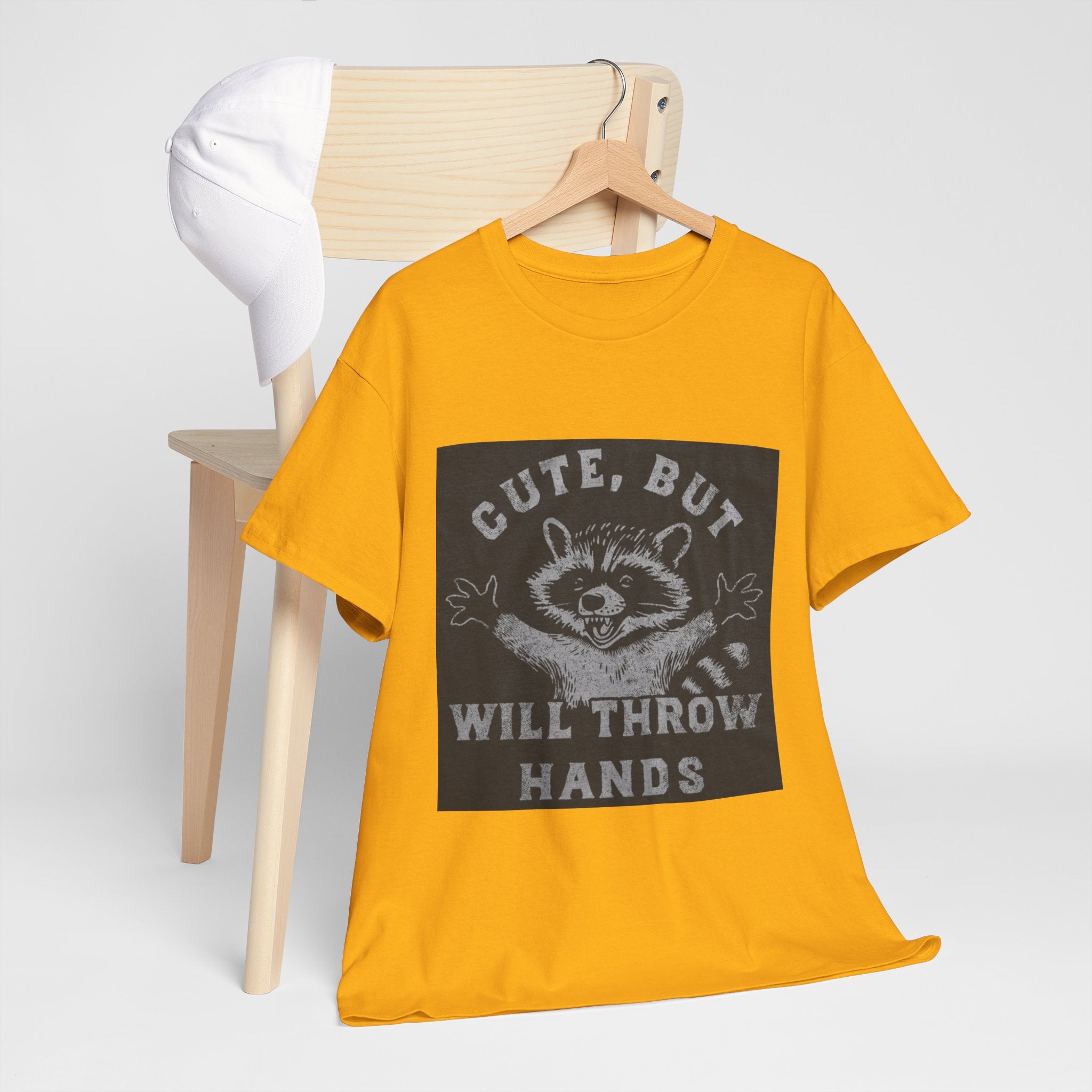 Cute But Will Throw Hands Raccoon T-Shirt