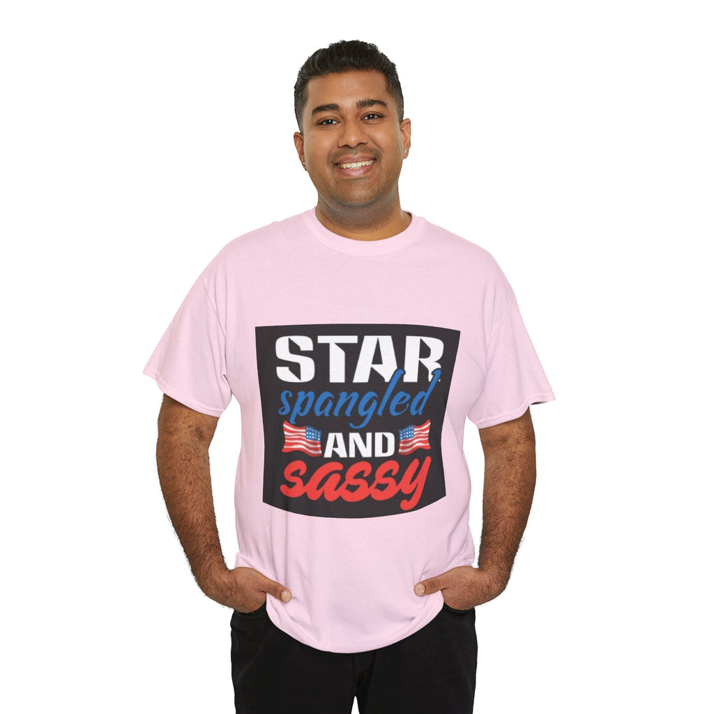 Star Spangled and Sassy Tee — Patriotic 4th of July Shirt with Flags