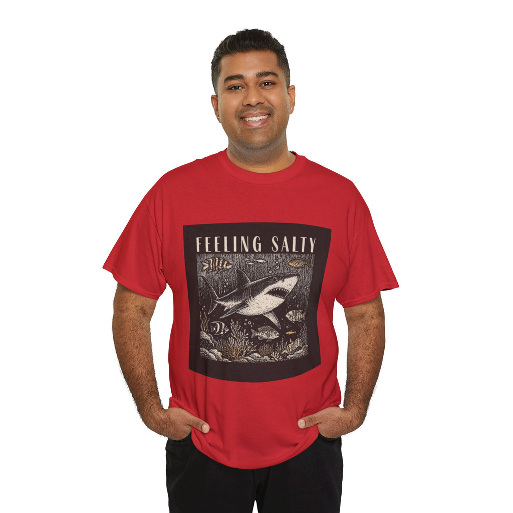 Feeling Salty Shark T-Shirt – Vintage Ocean Graphic Tee