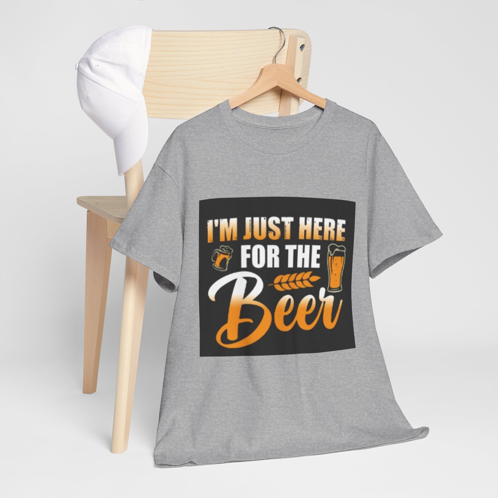 I'm Just Here for the Beer T-Shirt — Funny Beer Drinking Tee for Parties & Oktoberfest