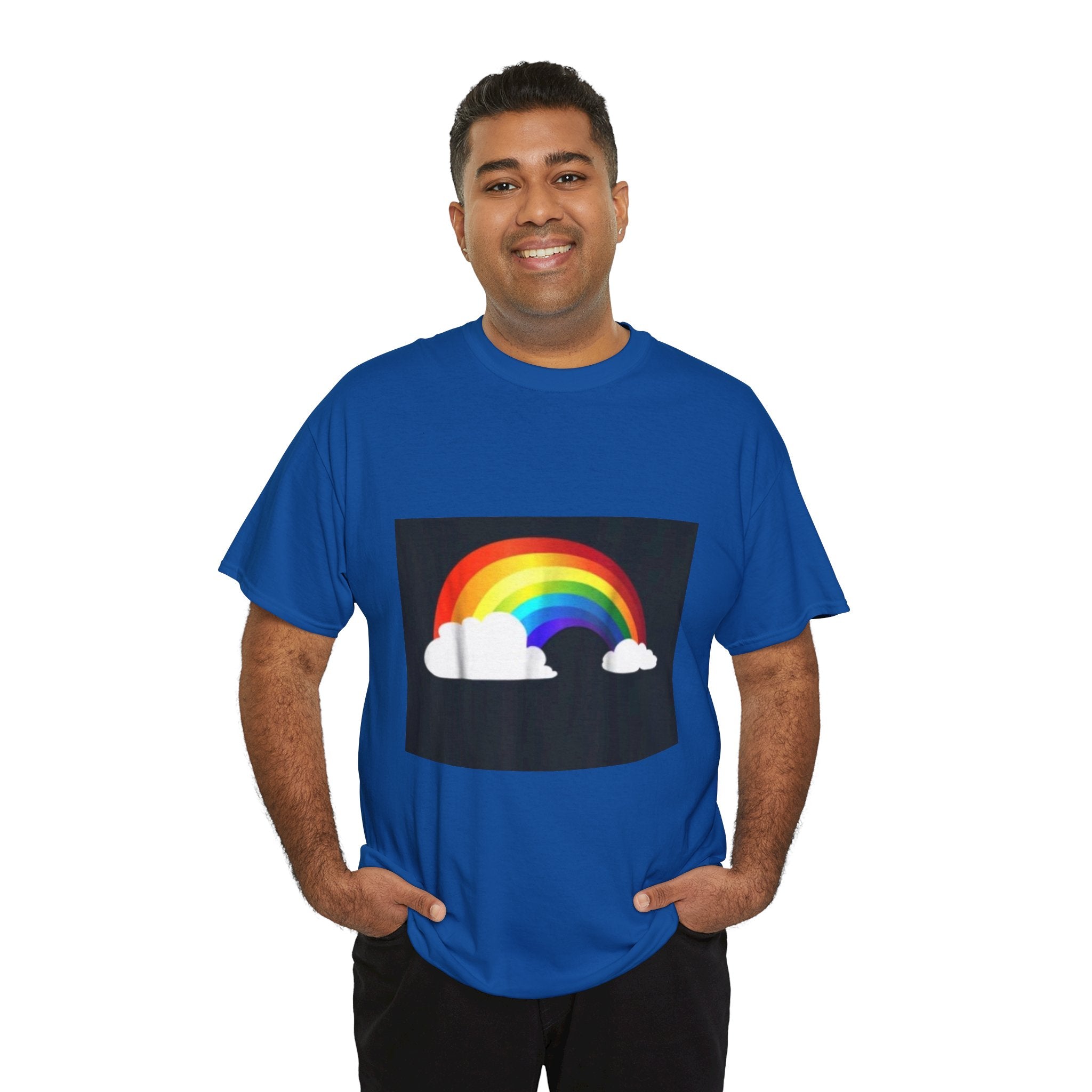 Rainbow Clouds T-Shirt — Bright Pride Graphic Tee