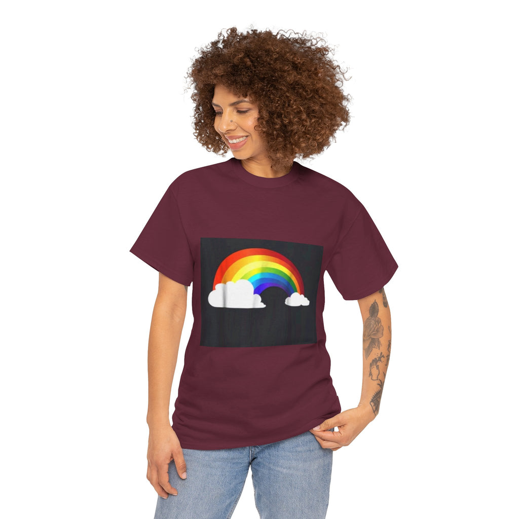 Rainbow Clouds T-Shirt — Bright Pride Graphic Tee