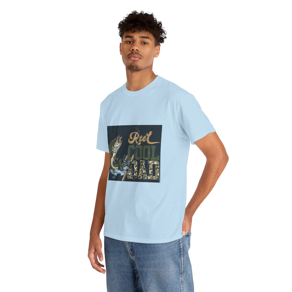 Fishing T-Shirt — "Reel Cool Dad" Graphic Tee