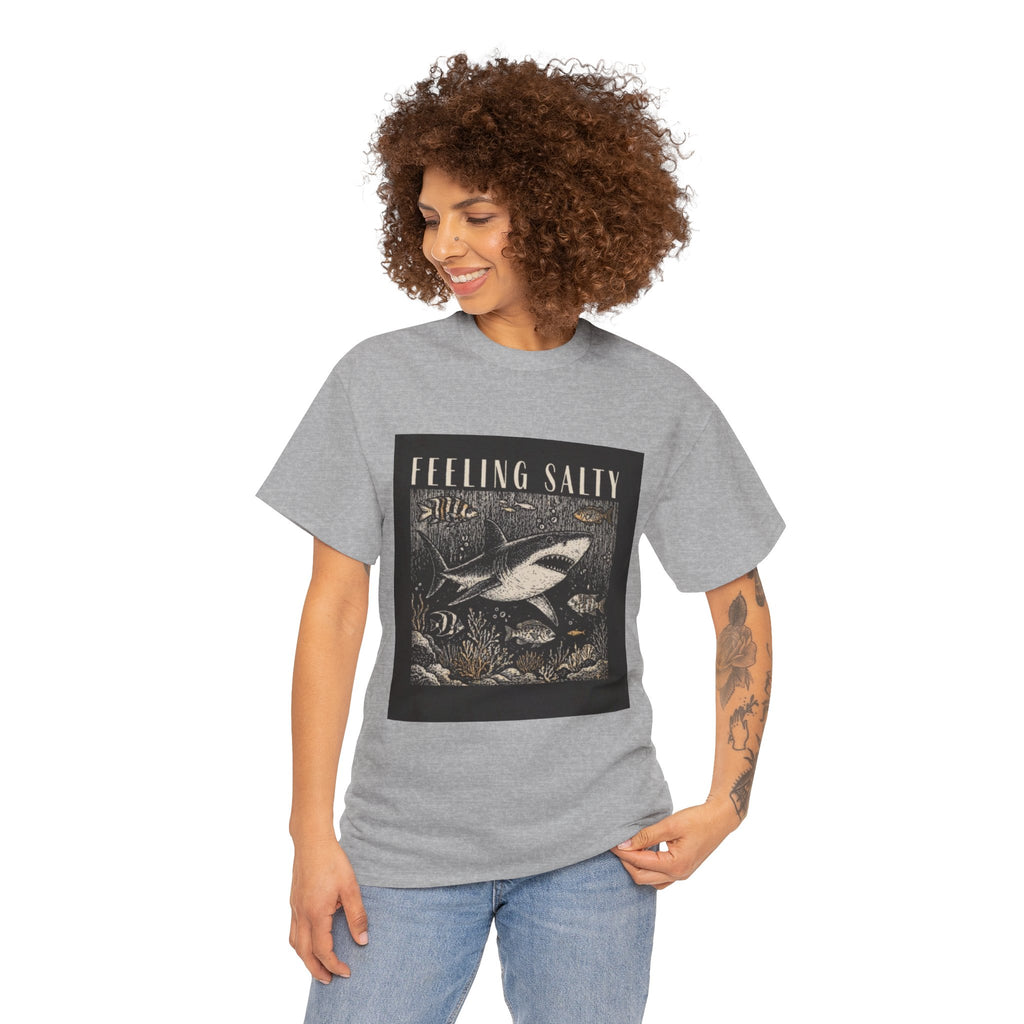 Feeling Salty Shark T-Shirt – Vintage Ocean Graphic Tee