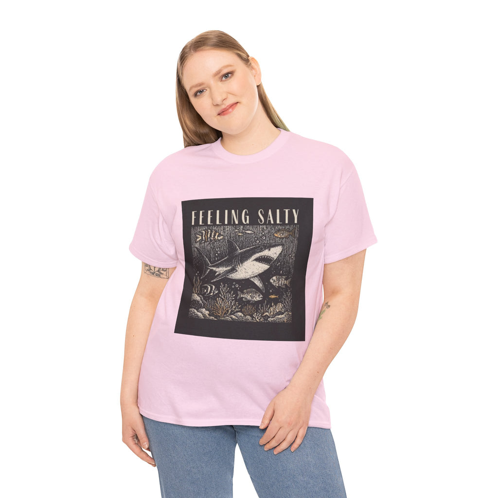 Feeling Salty Shark T-Shirt – Vintage Ocean Graphic Tee