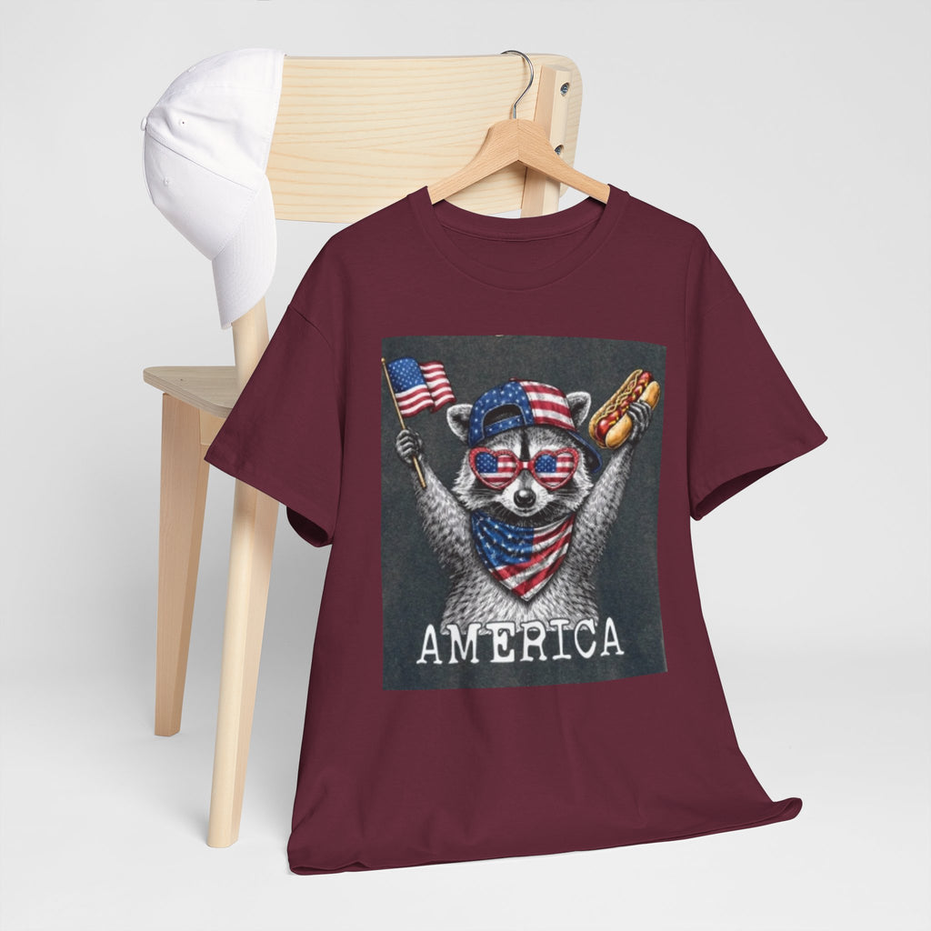 Patriotic Raccoon 'America' T-Shirt
