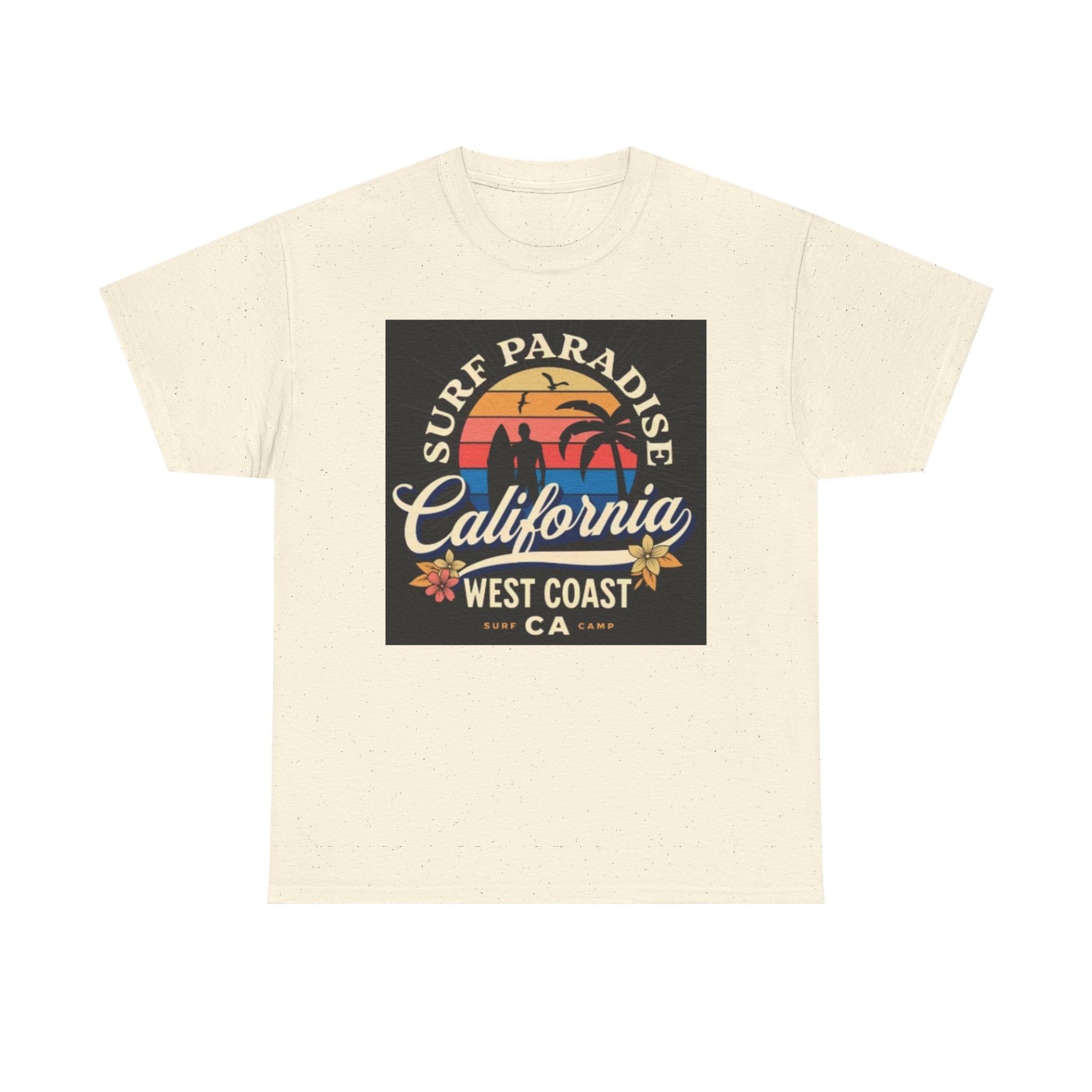 California Surf Paradise Tee — West Coast CA Vintage Sunset Graphic T-Shirt