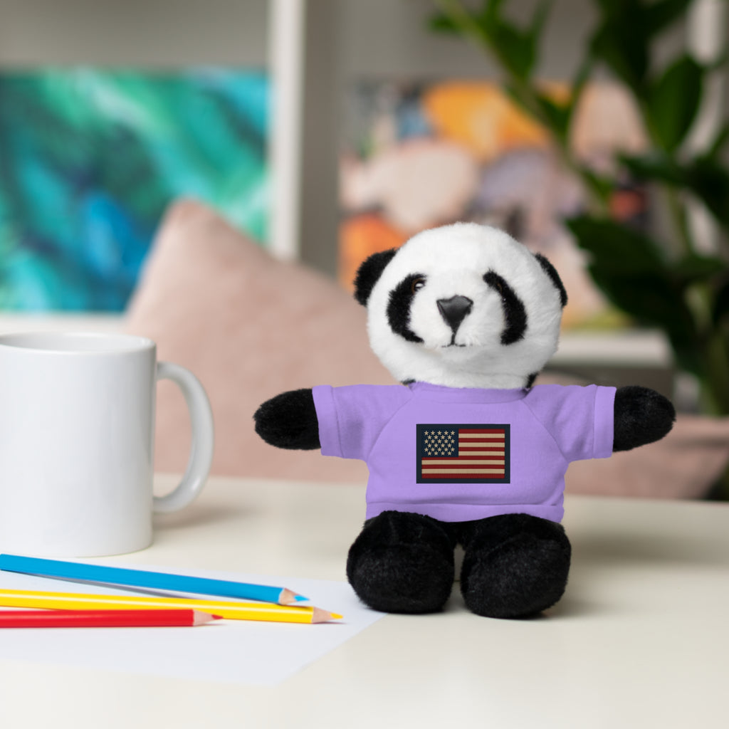American Flag Teddy Bear with Tee — Patriotic Plush Gift