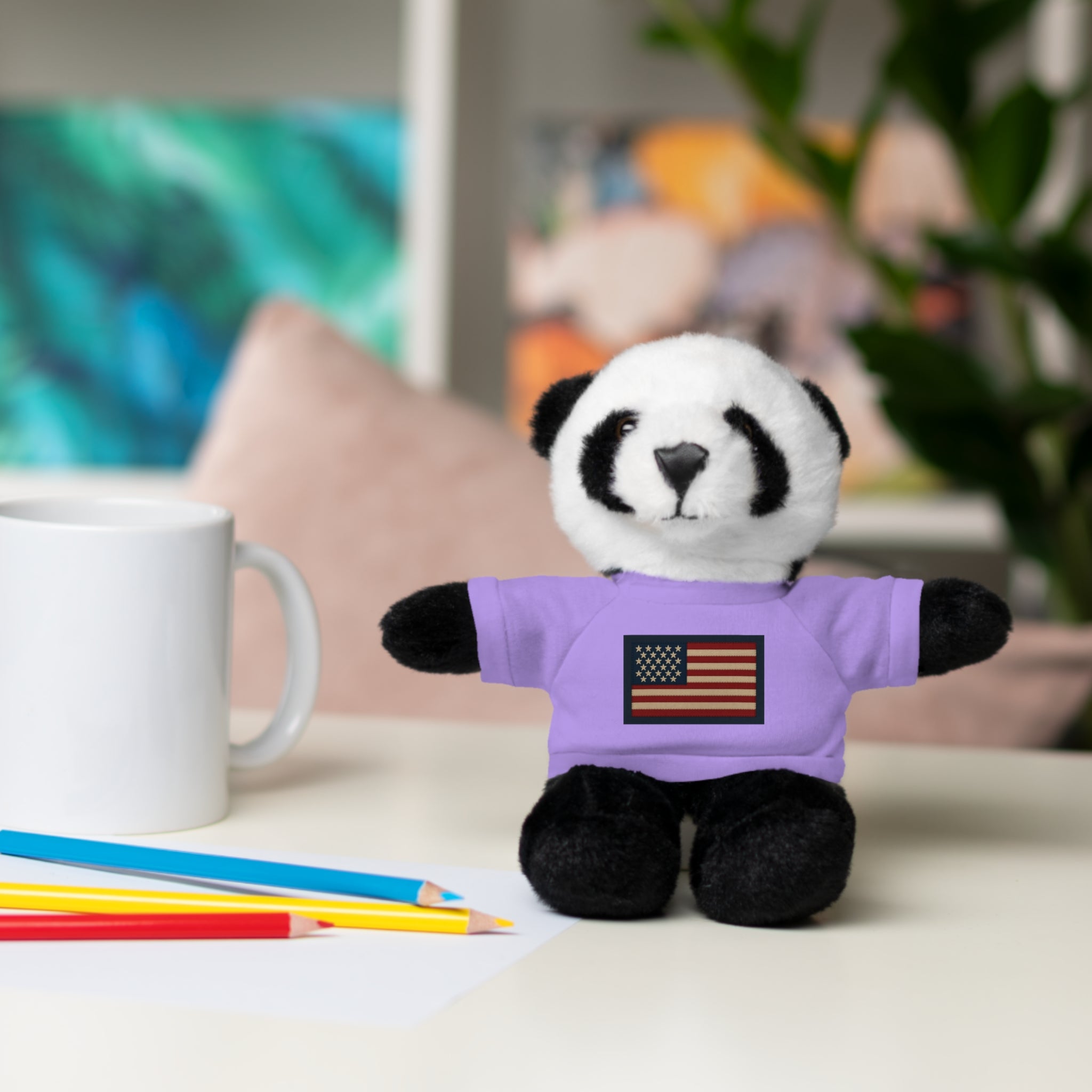 American Flag Teddy Bear with Tee — Patriotic Plush Gift