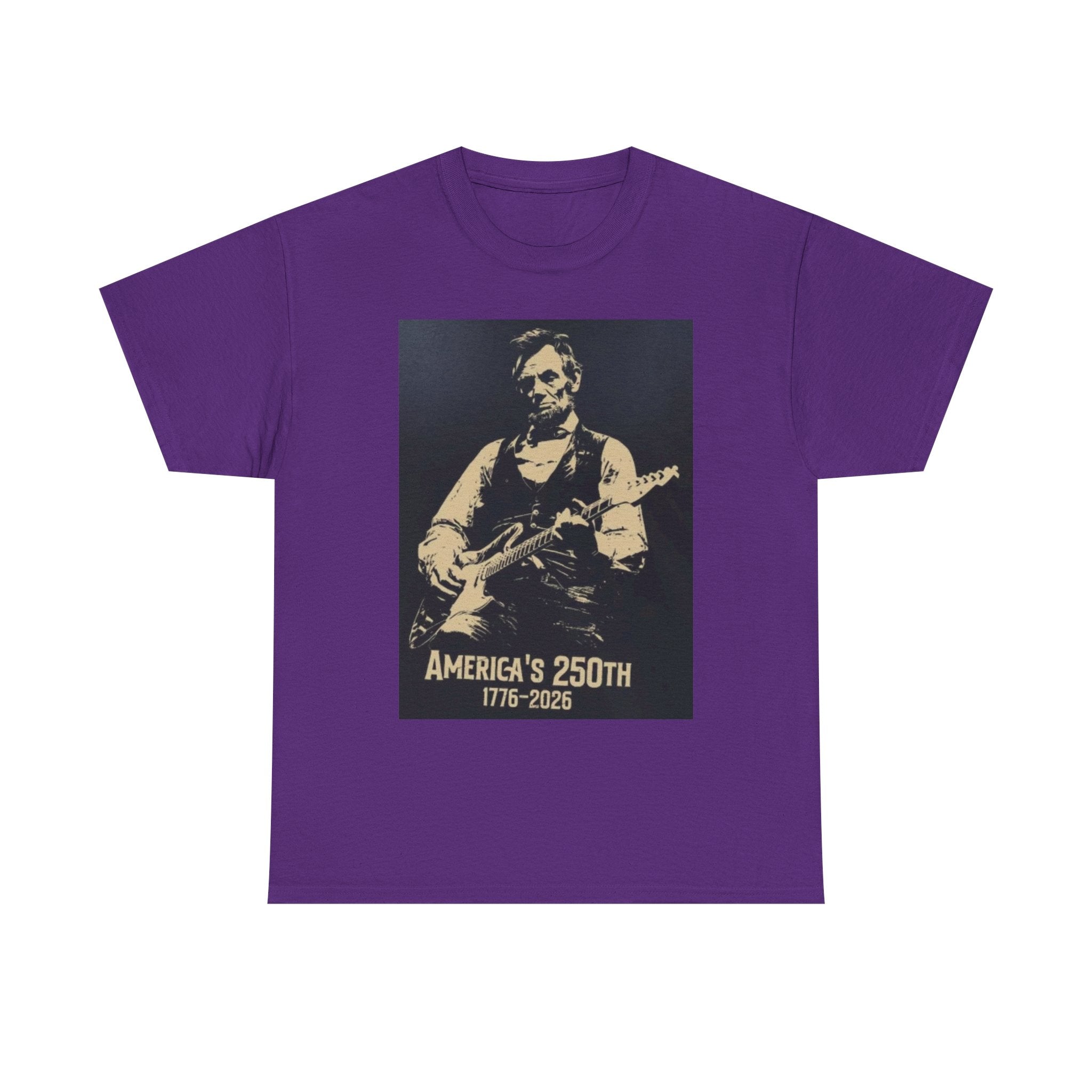 America's 250th Guitar Tee — 1776–2026 Patriotic Rock T‑Shirt