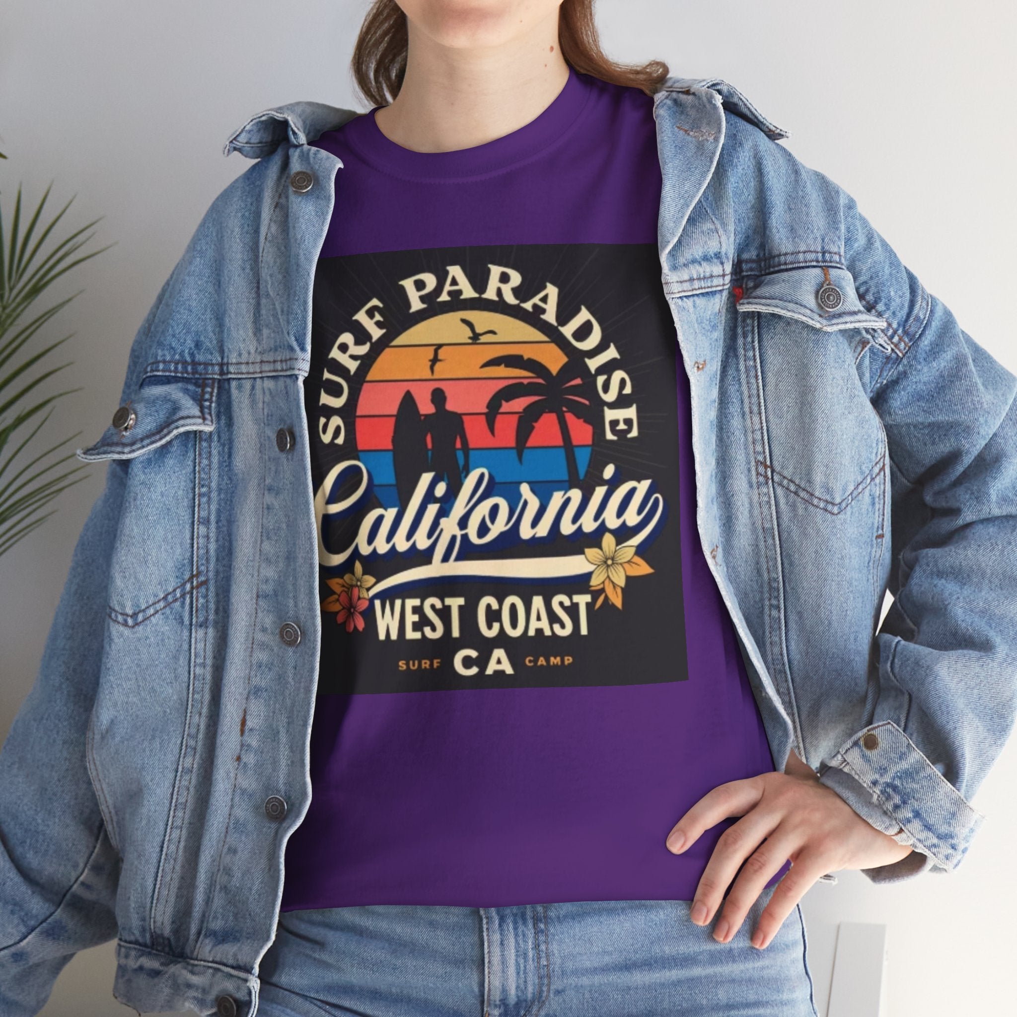 California Surf Paradise Tee — West Coast CA Vintage Sunset Graphic T-Shirt