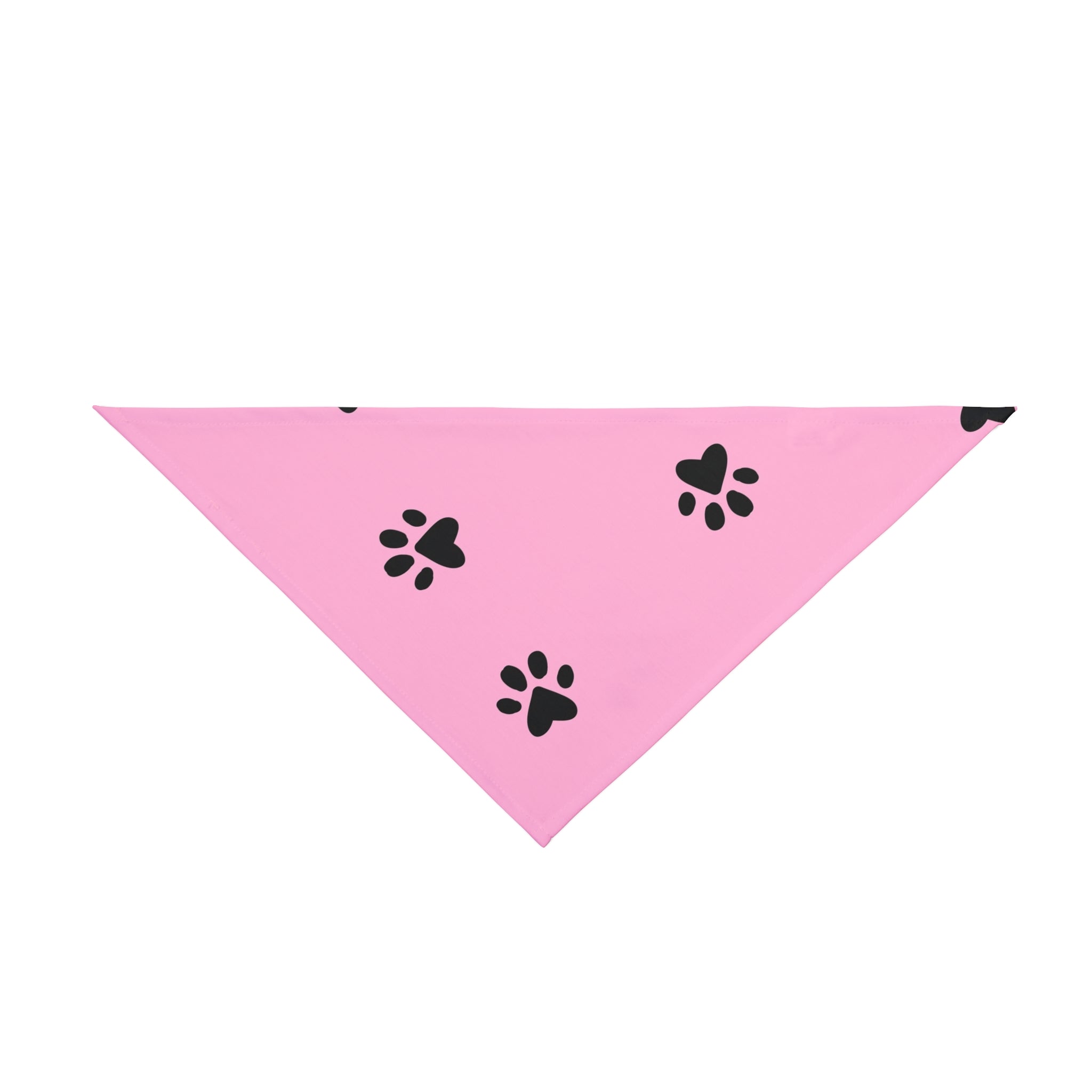 Pink Paw Print Pet Bandana - Cute Dog & Cat Scarf for Daily Wear, Photo Shoots & Gifts