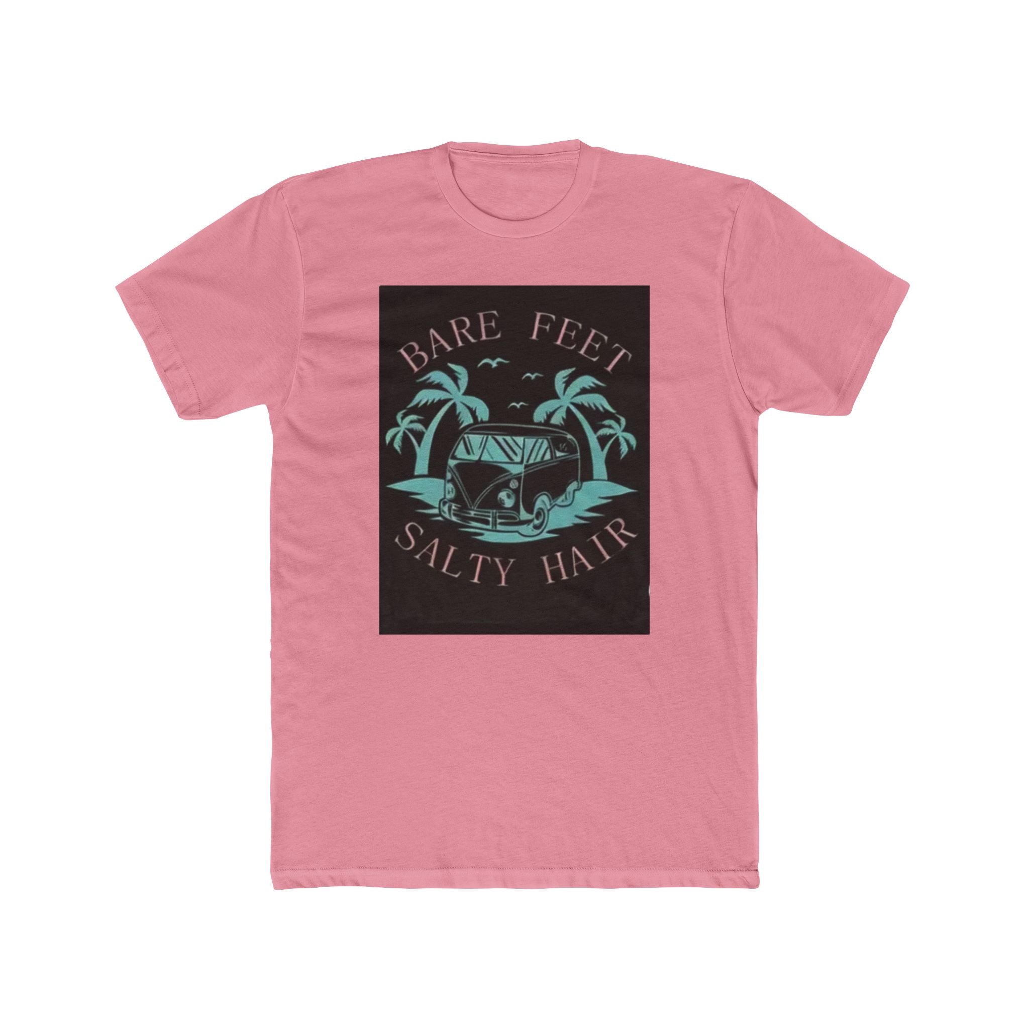 T-Shirt — "Bare Feet, Salty Hair" Beach Graphic Tee