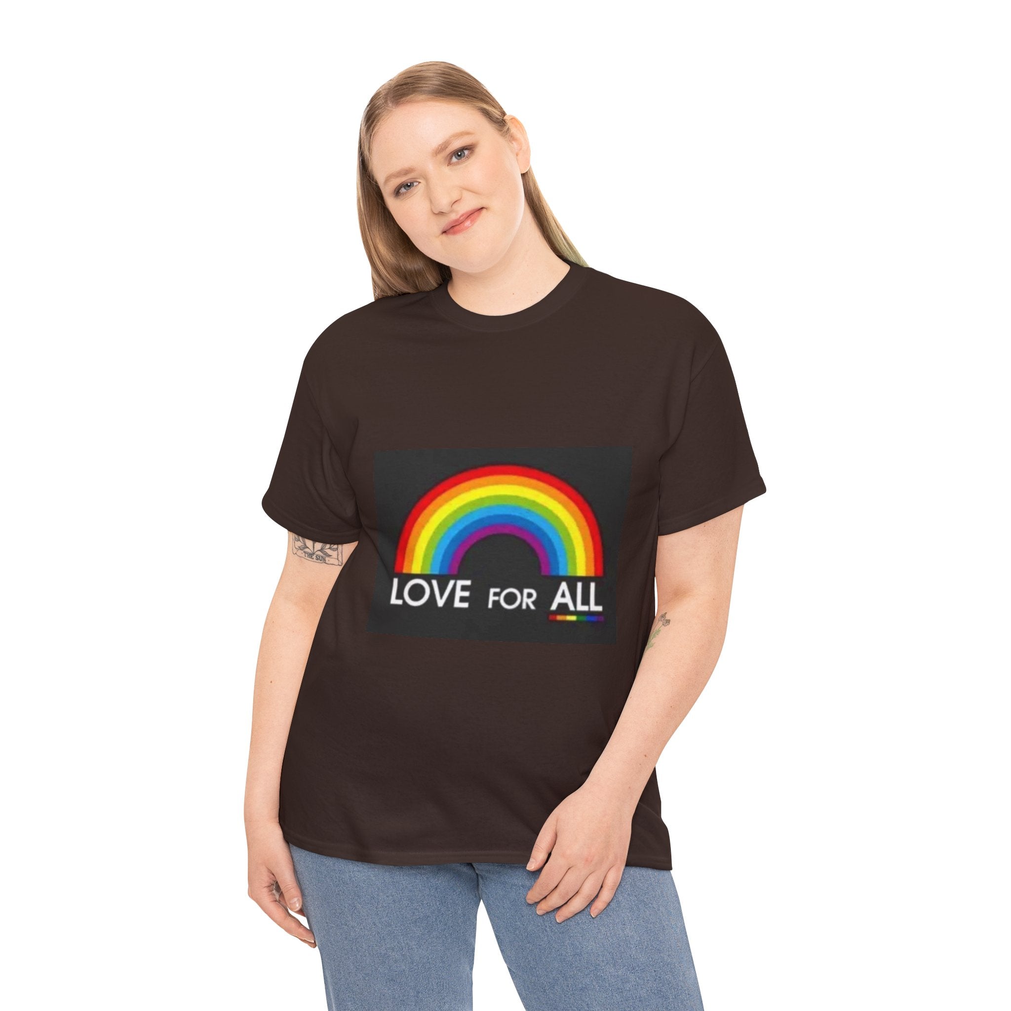 T-Shirt — 'Love For All' Rainbow Pride Tee