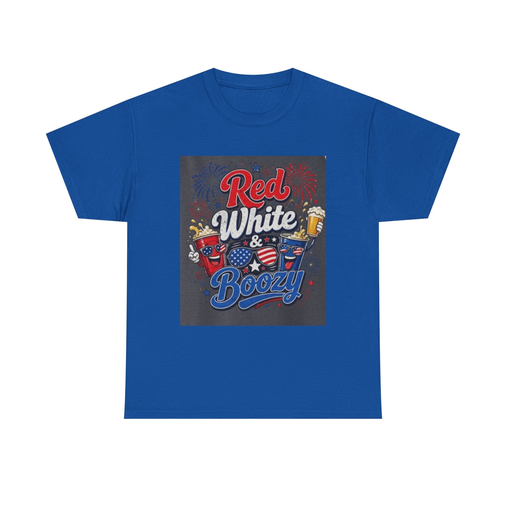 Red White & Boozy T-Shirt – Patriotic 4th of July Party Tee