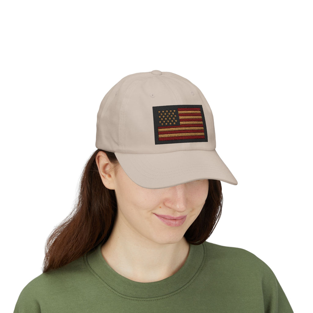 Vintage American Flag Dad Cap — Embroidered USA Baseball Hat