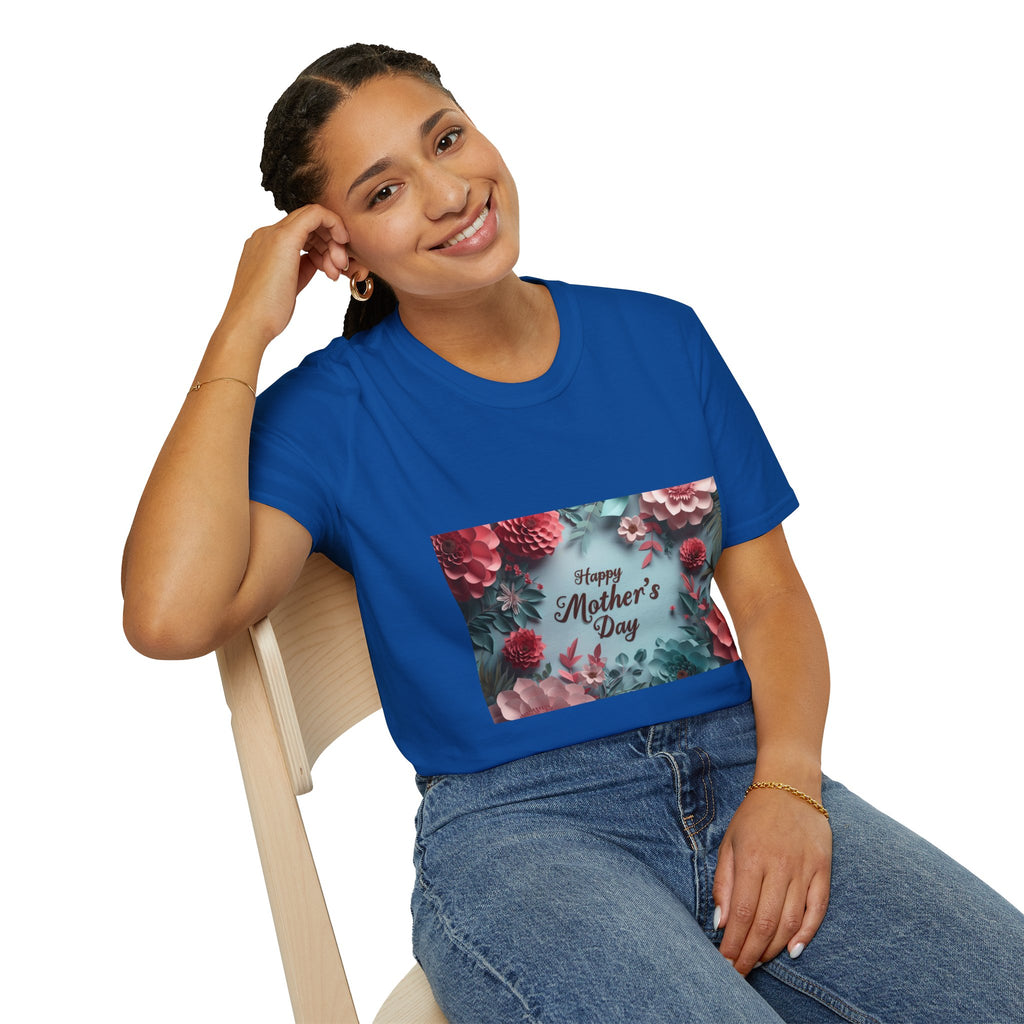 Mother's Day Floral T-Shirt — "Happy Mother's Day" Garden Bouquet Tee
