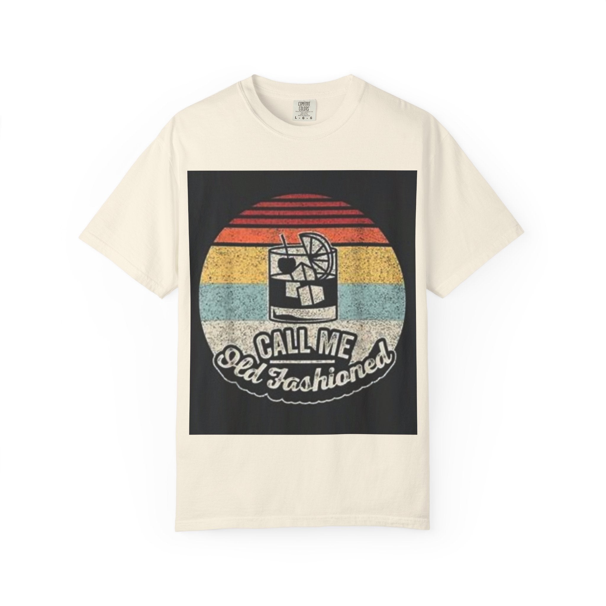 T-Shirt — "Call Me Old Fashioned" Retro Cocktail Graphic Tee