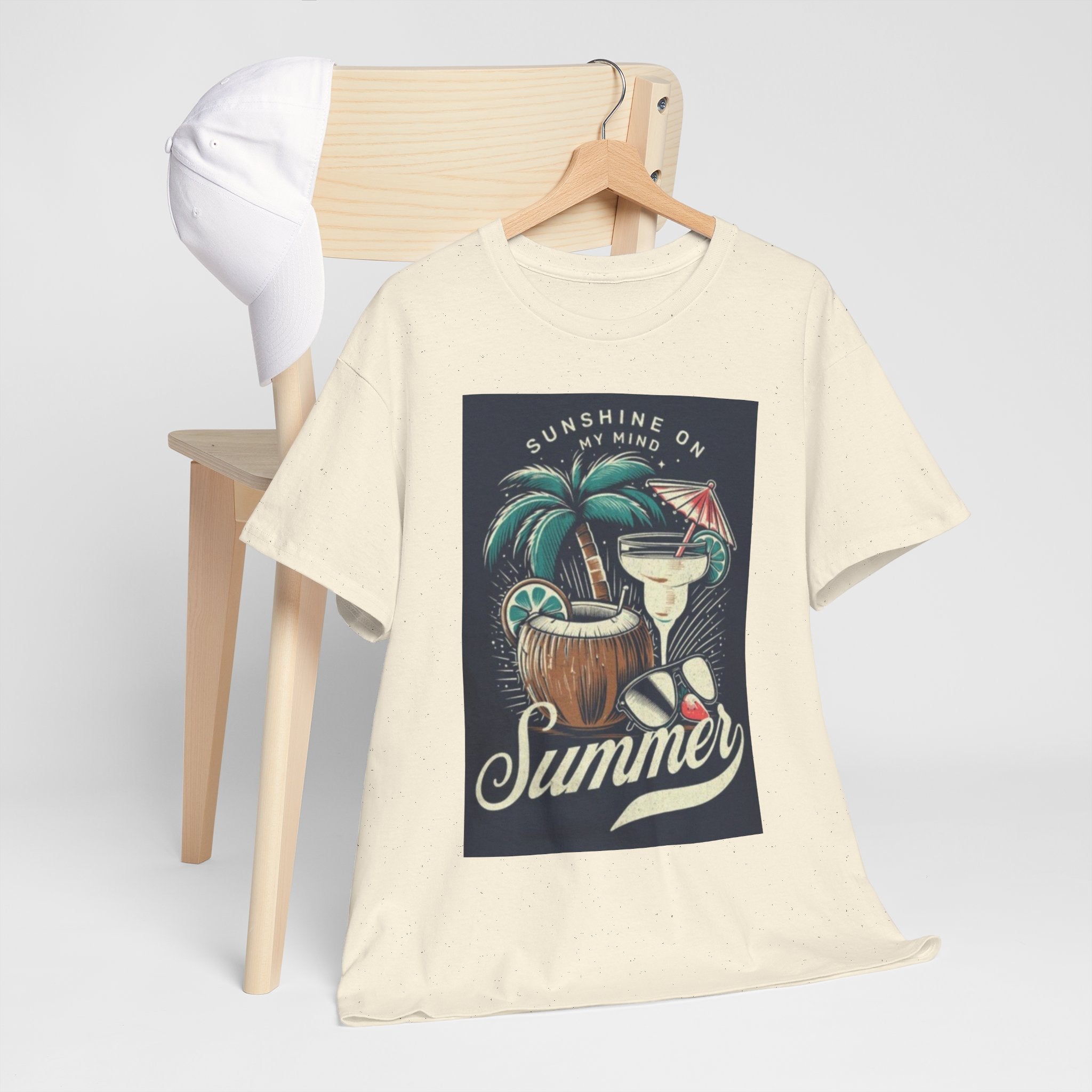 Summer Cocktail Tee — "Sunshine On My Mind" Tropical Beach T-Shirt