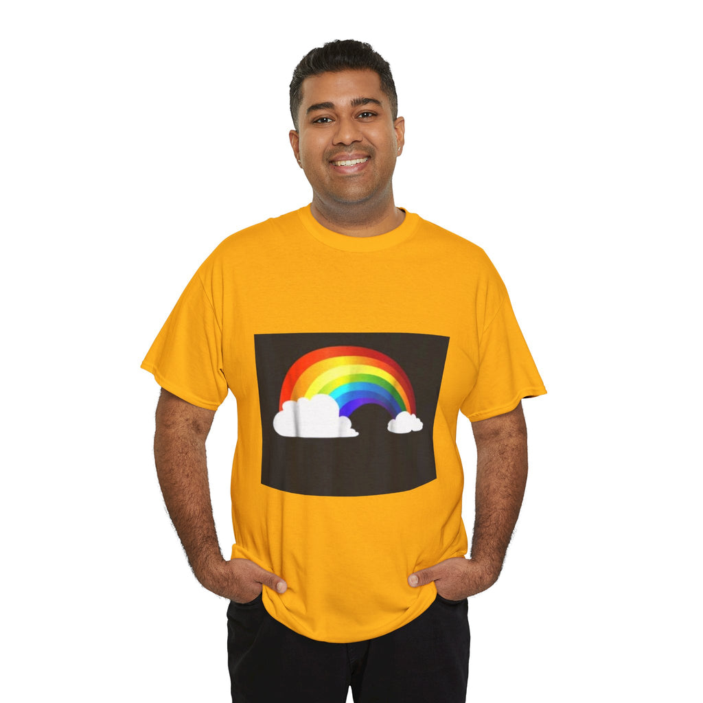 Rainbow Clouds T-Shirt — Bright Pride Graphic Tee