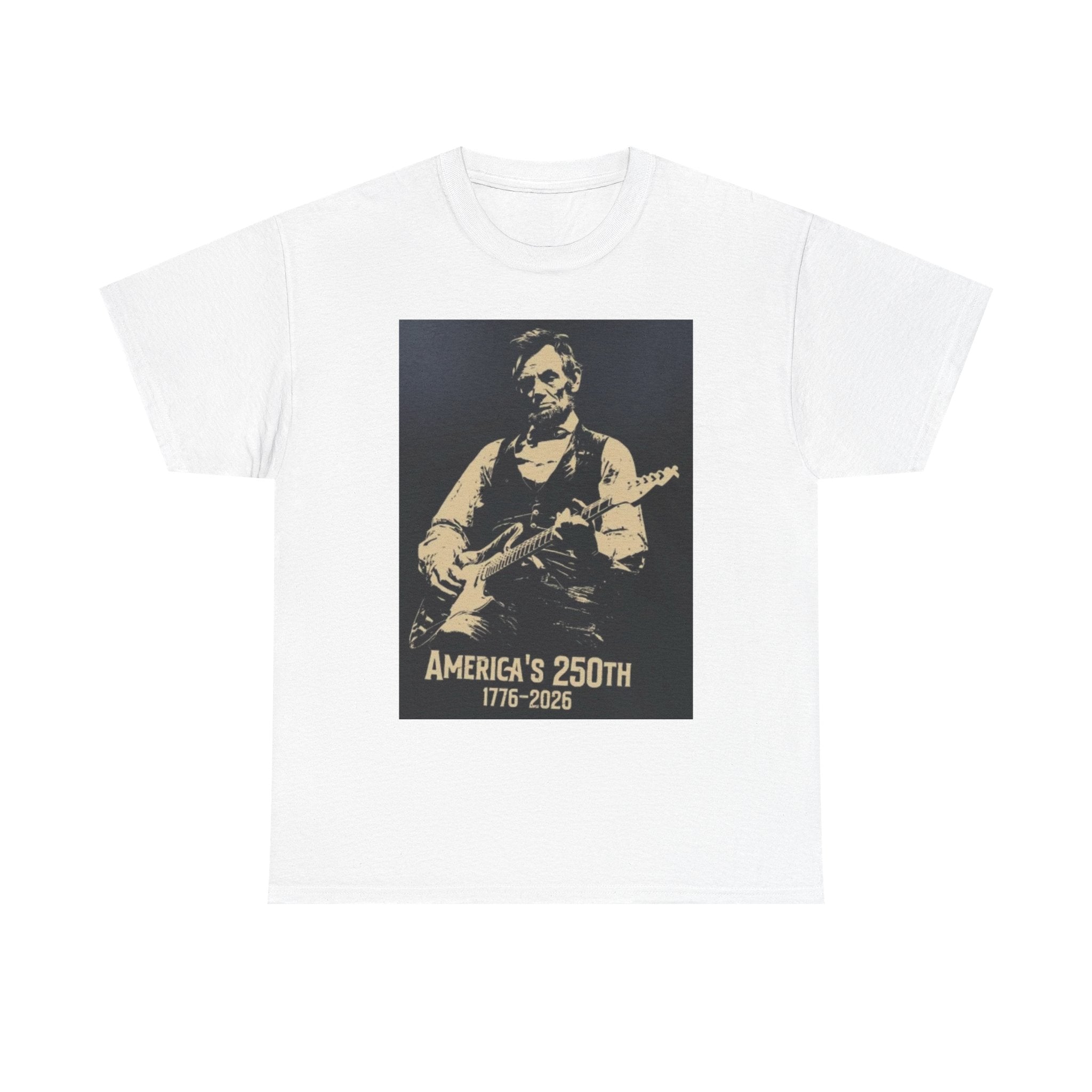 America's 250th Guitar Tee — 1776–2026 Patriotic Rock T‑Shirt