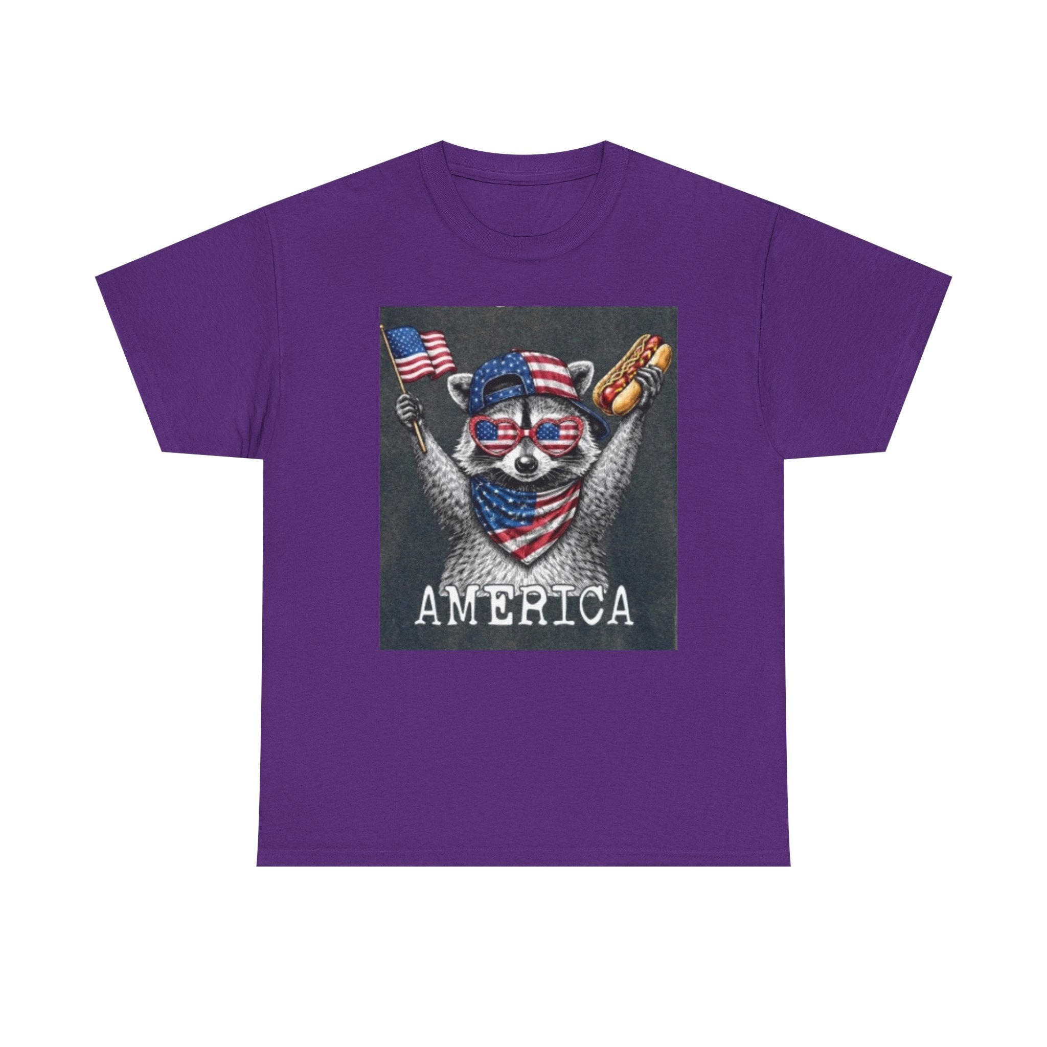 Patriotic Raccoon 'America' T-Shirt