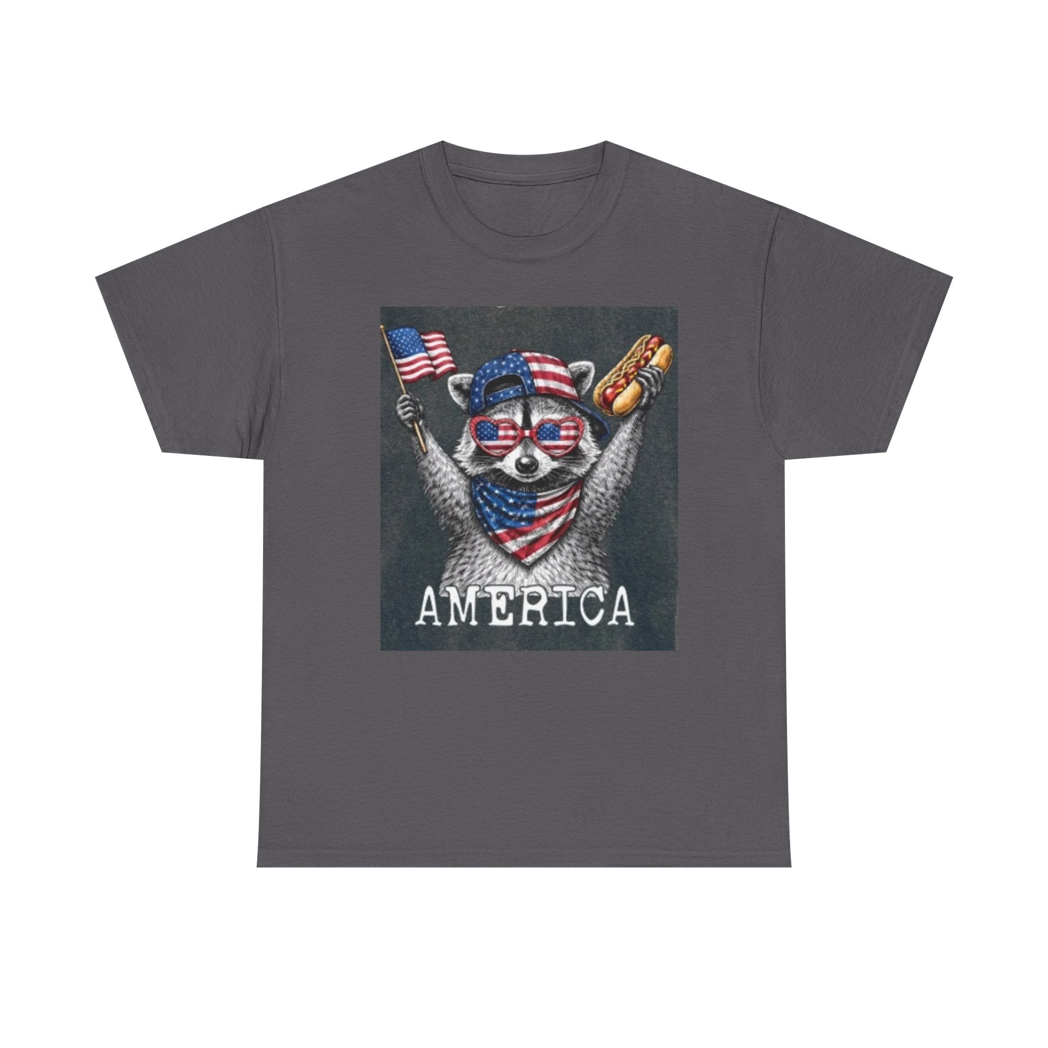 Patriotic Raccoon 'America' T-Shirt