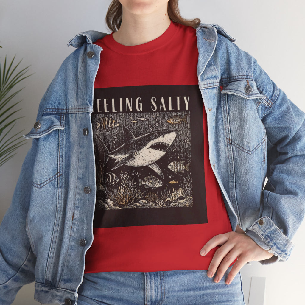 Feeling Salty Shark T-Shirt – Vintage Ocean Graphic Tee