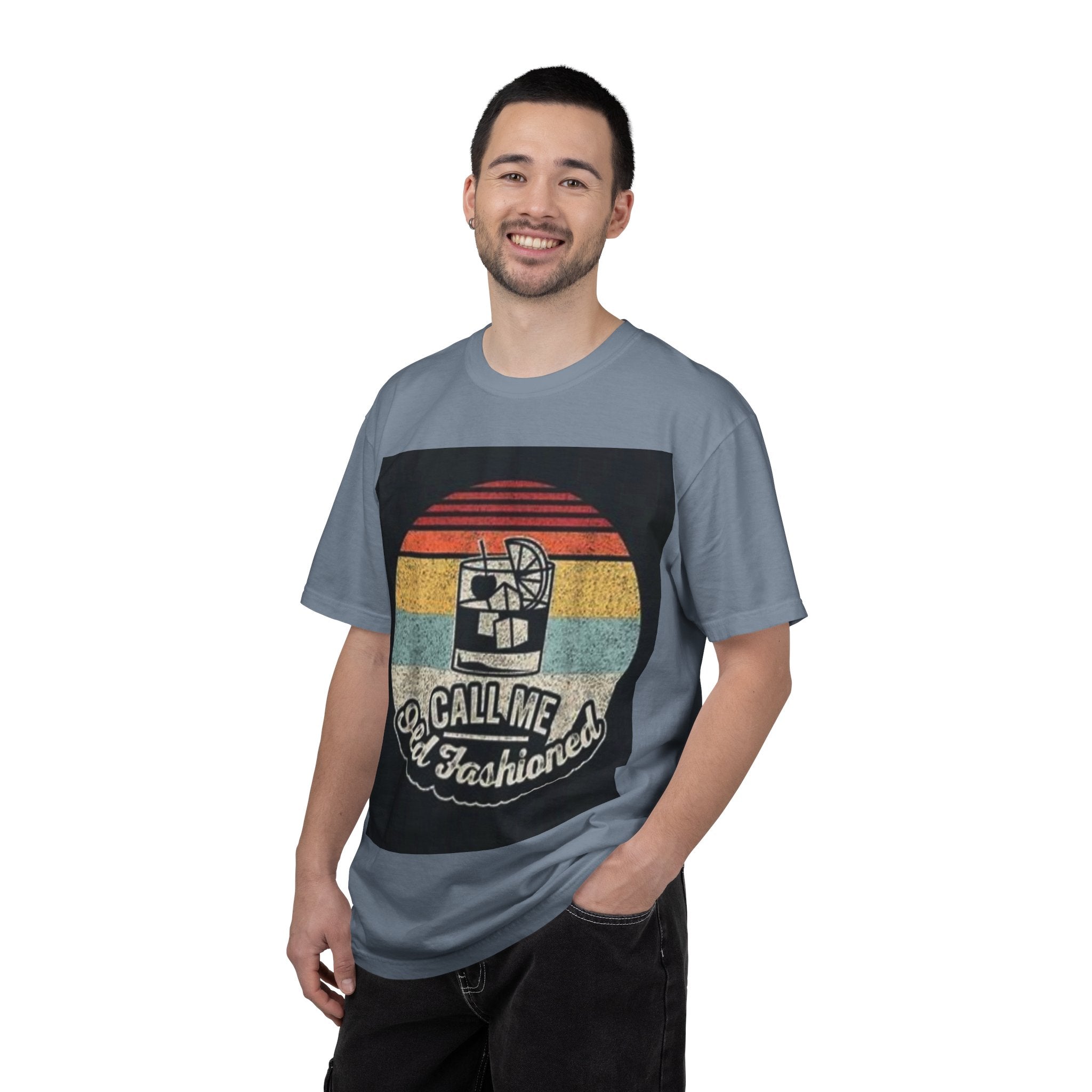 T-Shirt — "Call Me Old Fashioned" Retro Cocktail Graphic Tee